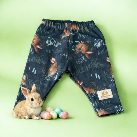 Bunny lounge pants. Unisex size 0-3 months