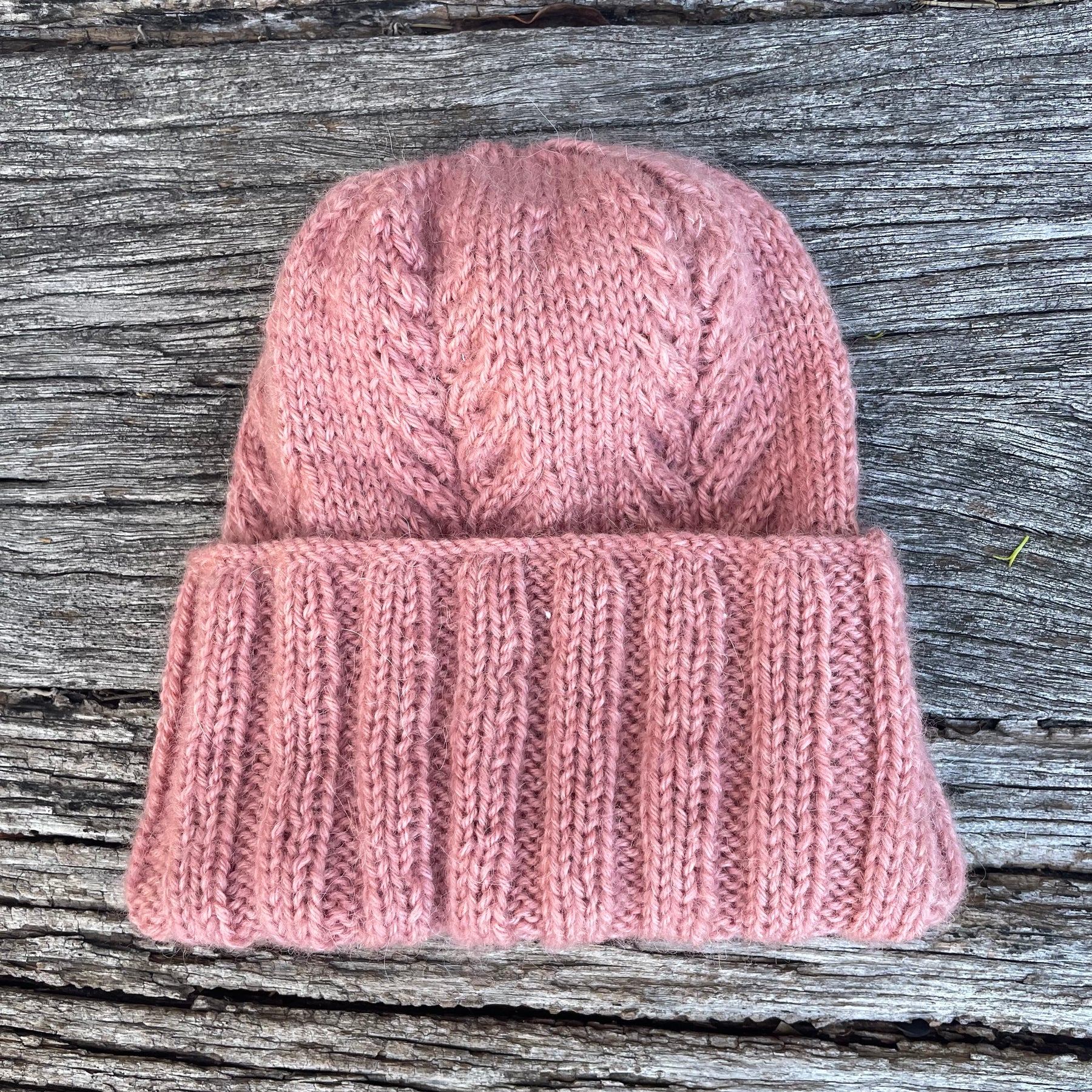 Alpaca Pink Beanie and Gloves set