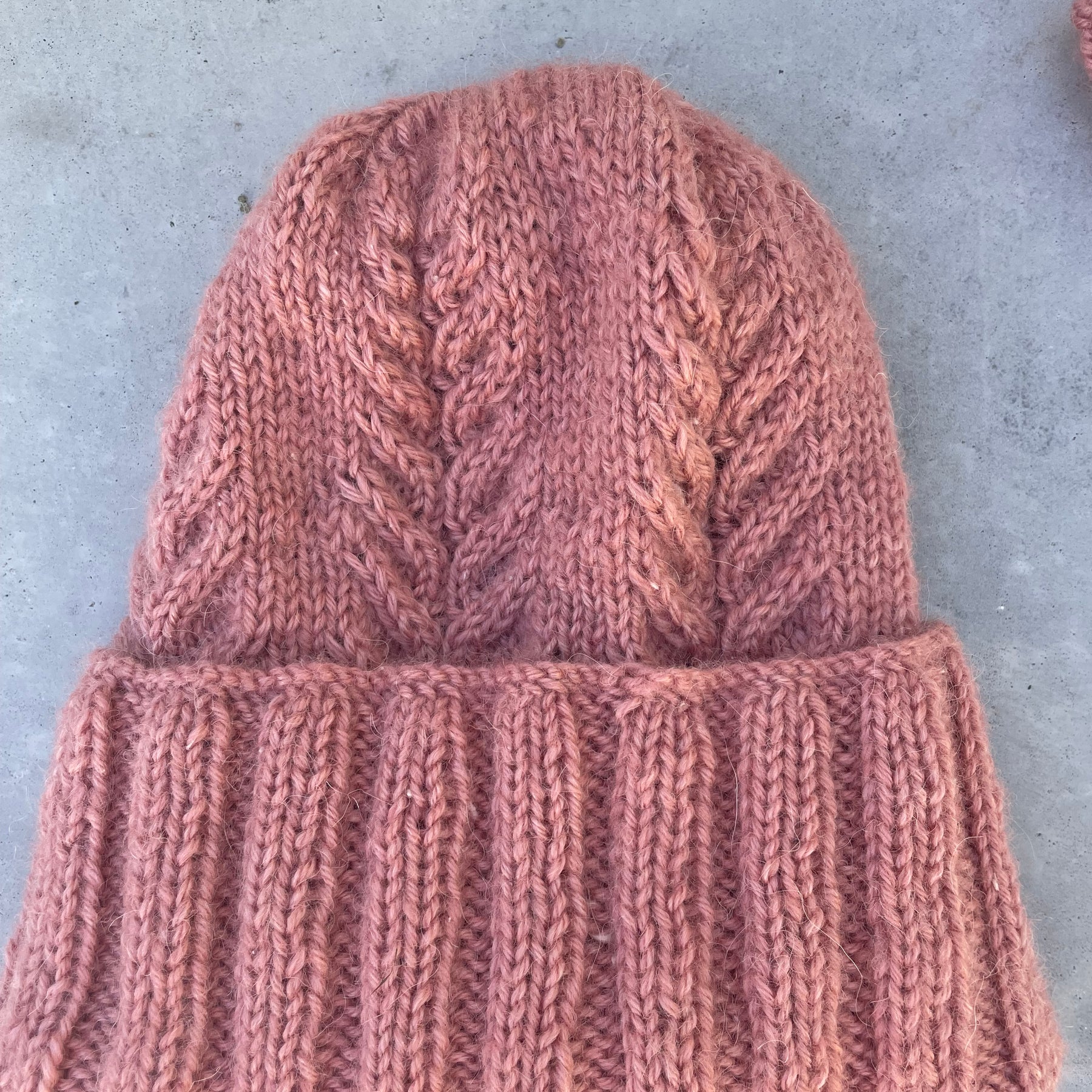 Alpaca Pink Beanie and Gloves set