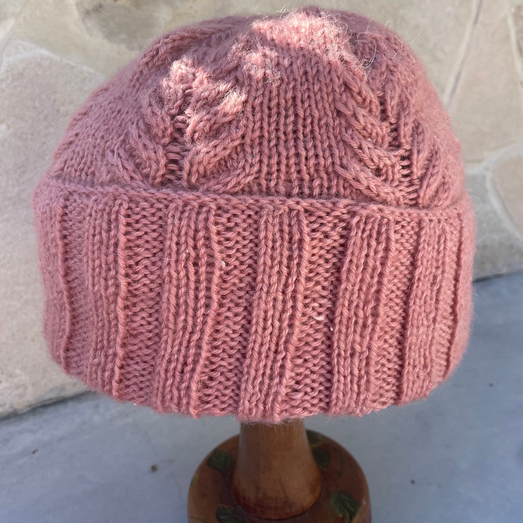Alpaca Pink Beanie and Gloves set