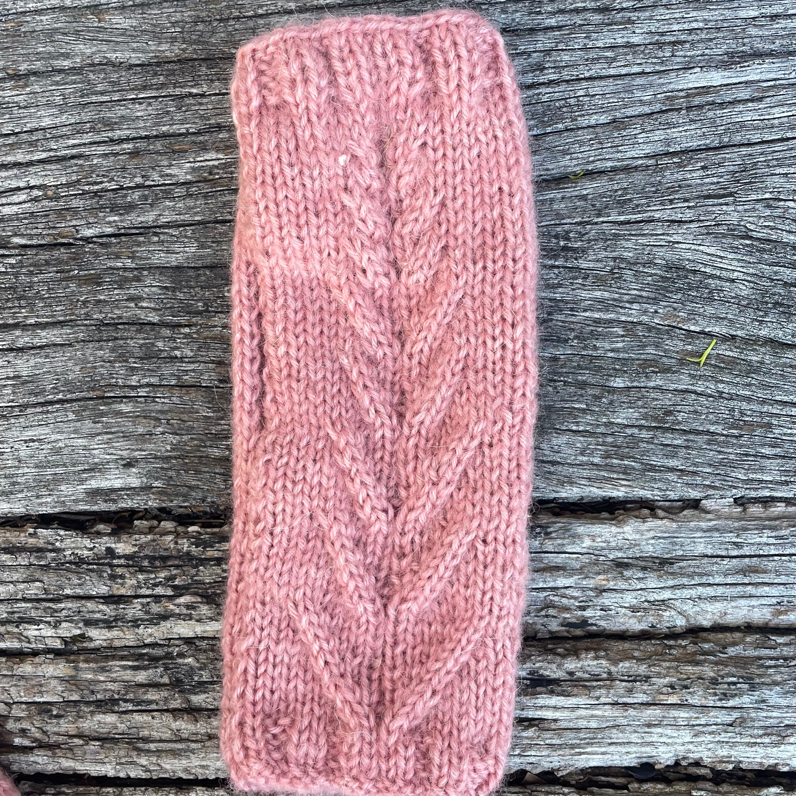 Alpaca Pink Beanie and Gloves set