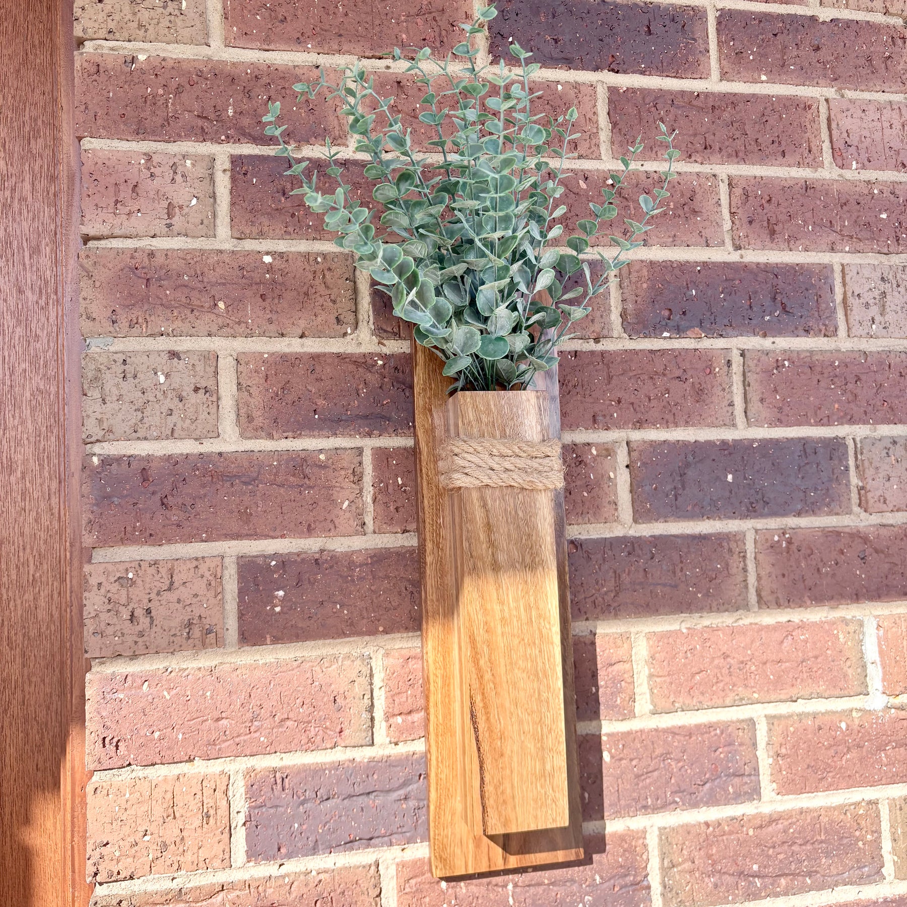 Spotted gum Wall pocket vase