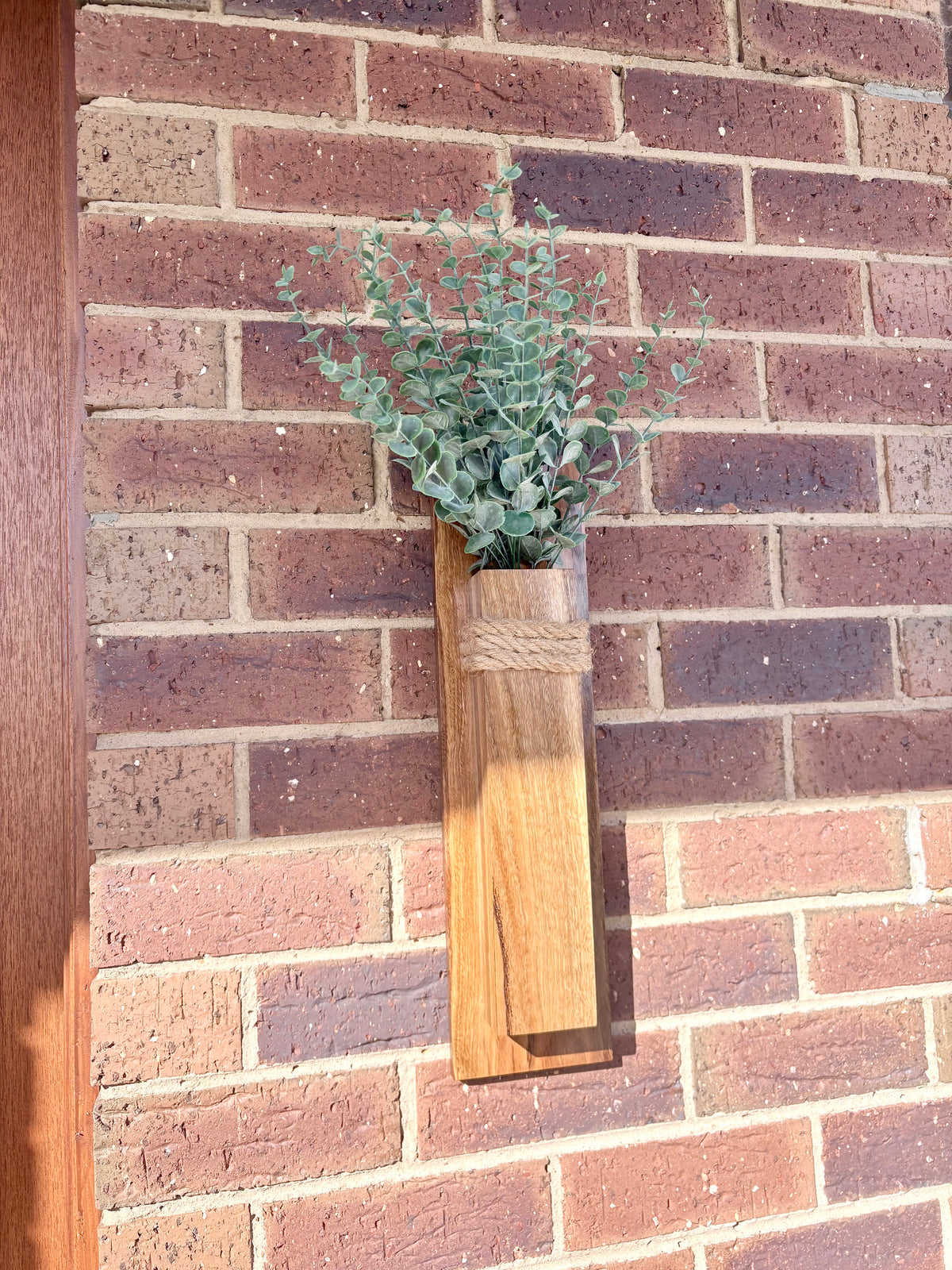 Spotted gum Wall pocket vase