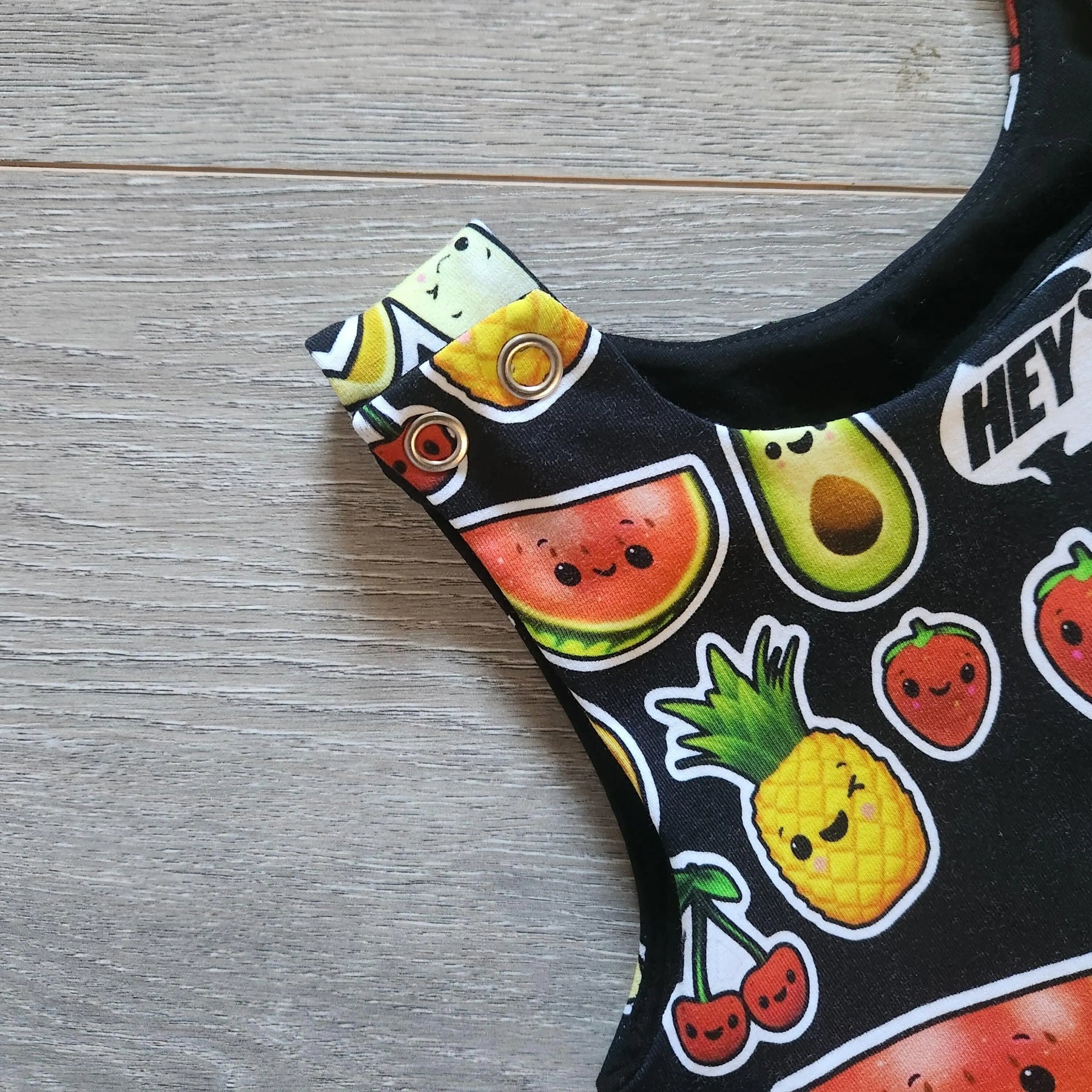 Dancing Fruit stretchy ankle length romper