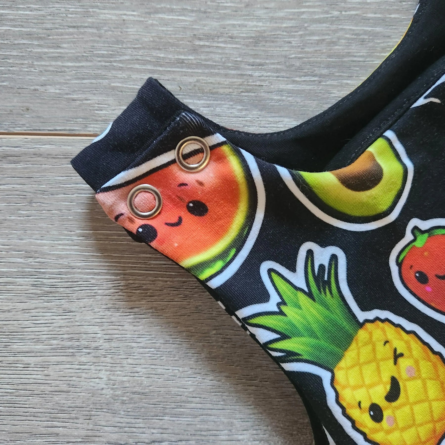 Dancing Fruit stretchy ankle length romper