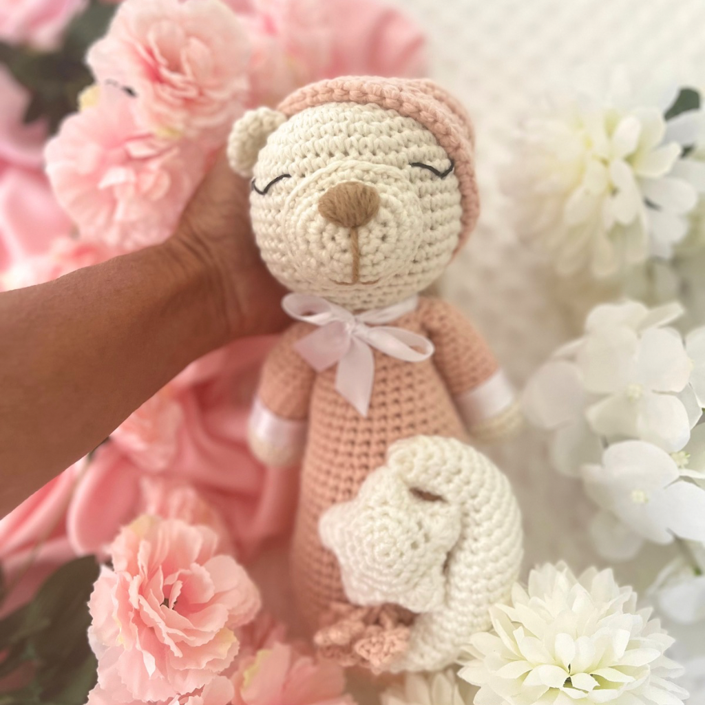Crochet Teddy Bear Soft Toy - Handmade Crochet Teddy Bear