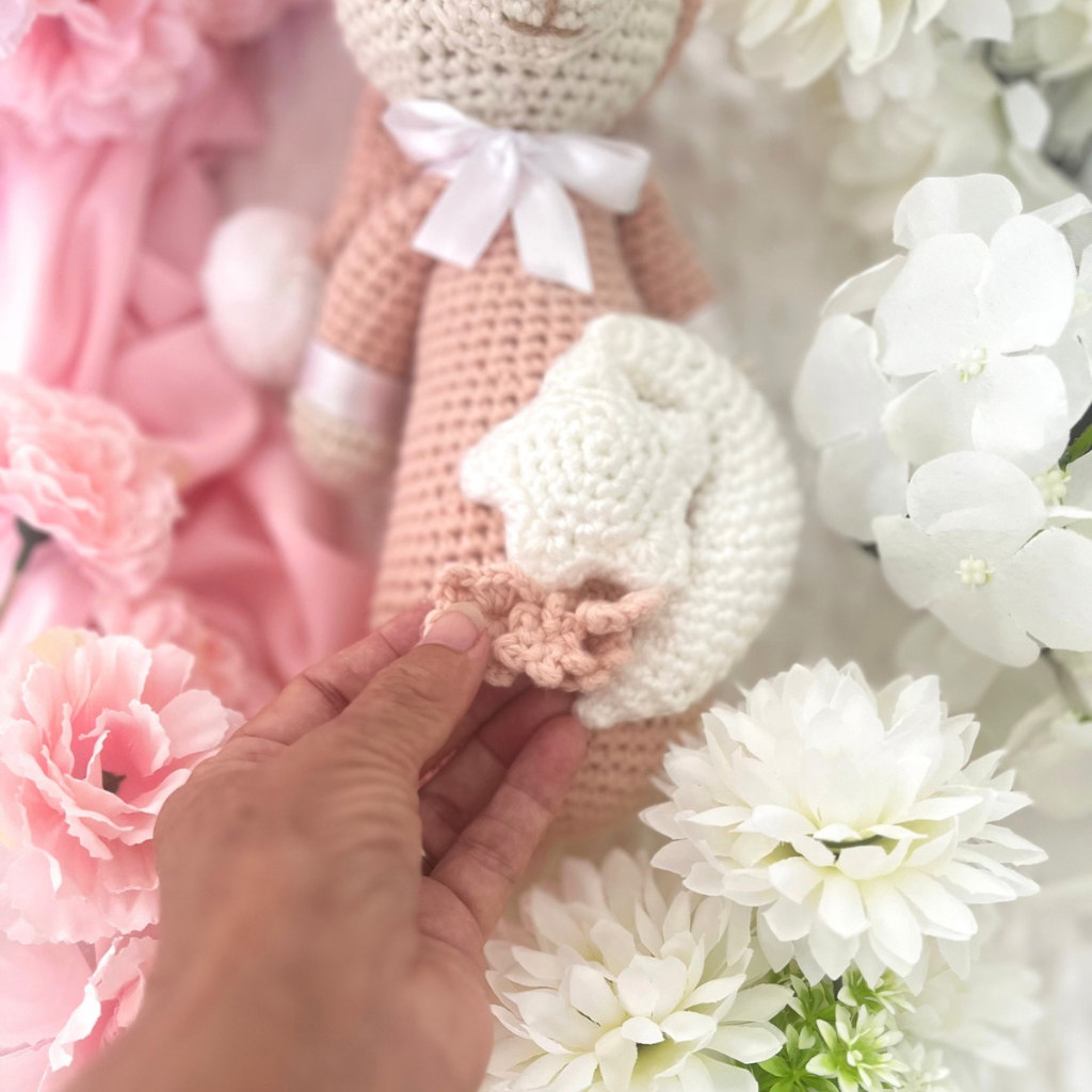 Crochet Teddy Bear Soft Toy - Handmade Crochet Teddy Bear