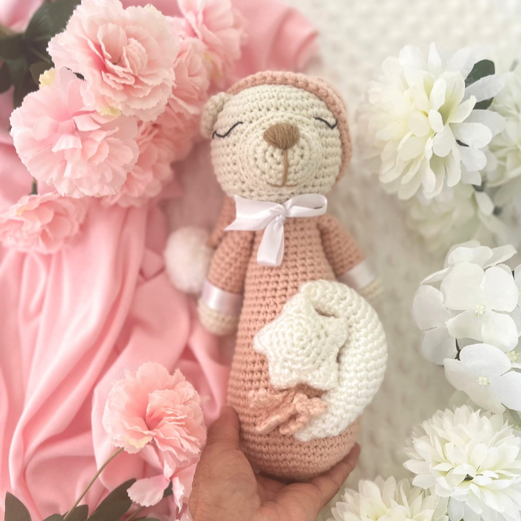 Crochet Teddy Bear Soft Toy - Handmade Crochet Teddy Bear