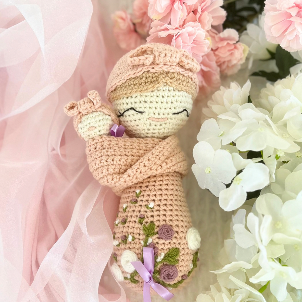 Crochet Mumma And Baby Soft Dolls - Crochet Mother And Baby Dolls