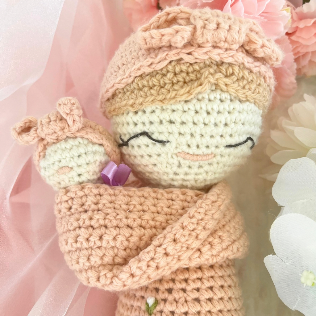 Crochet Mumma And Baby Soft Dolls - Crochet Mother And Baby Dolls