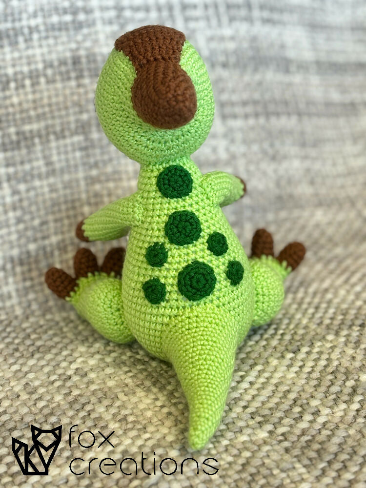 Paralophosaurus Dinosaur Crochet Plushie