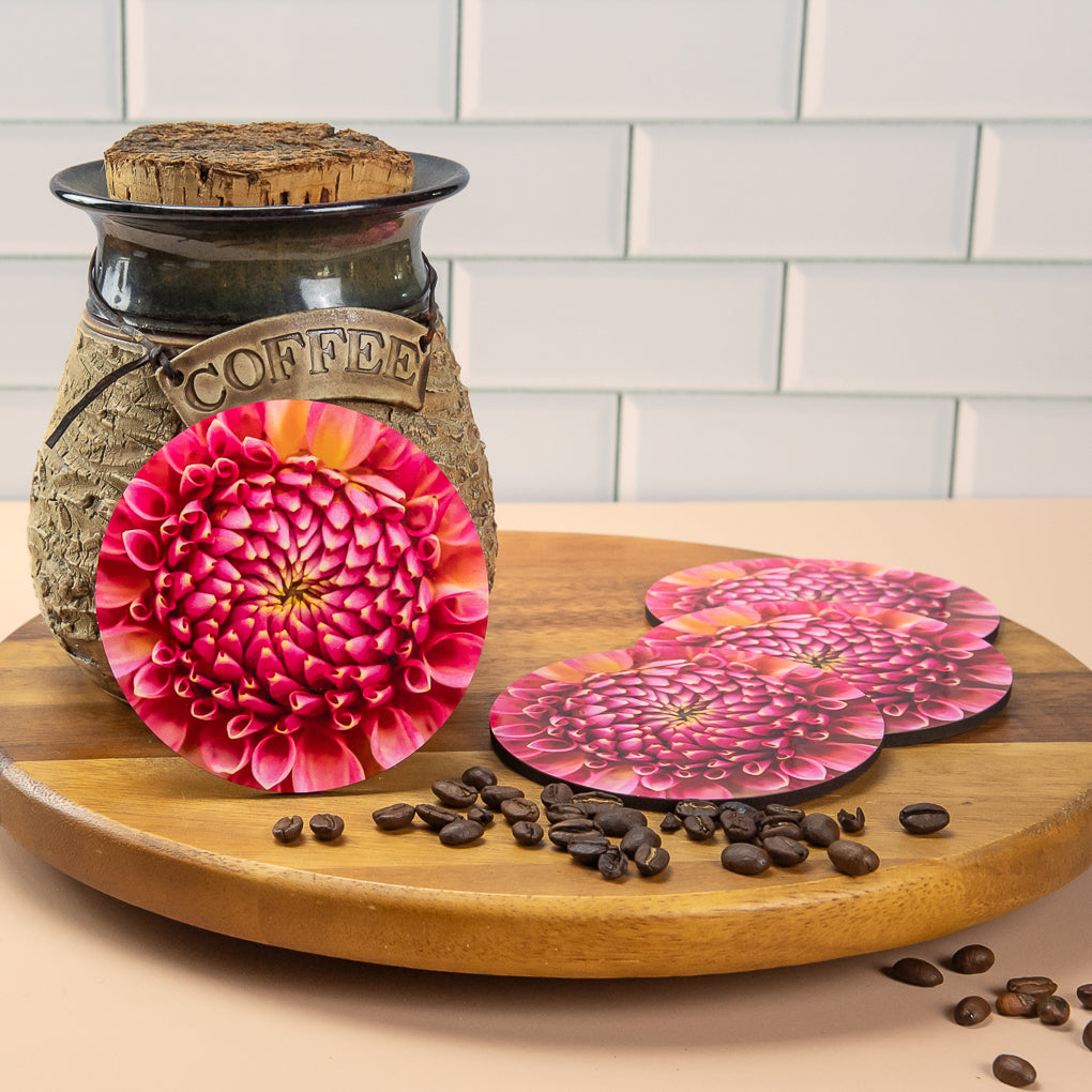 Coasters - Set of 4 - Garden Flowers - Photographic Artworks