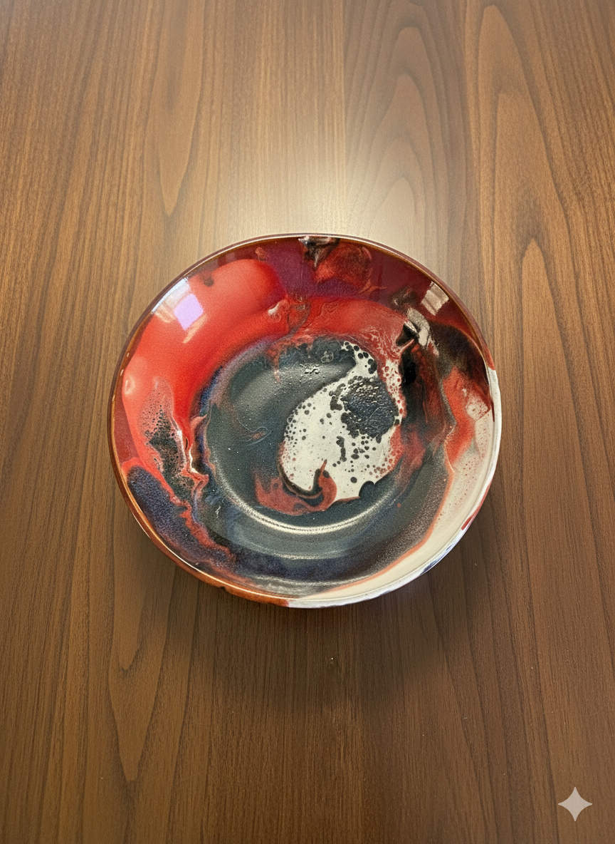 "Lava Flow" Serving Bowl (27cm)