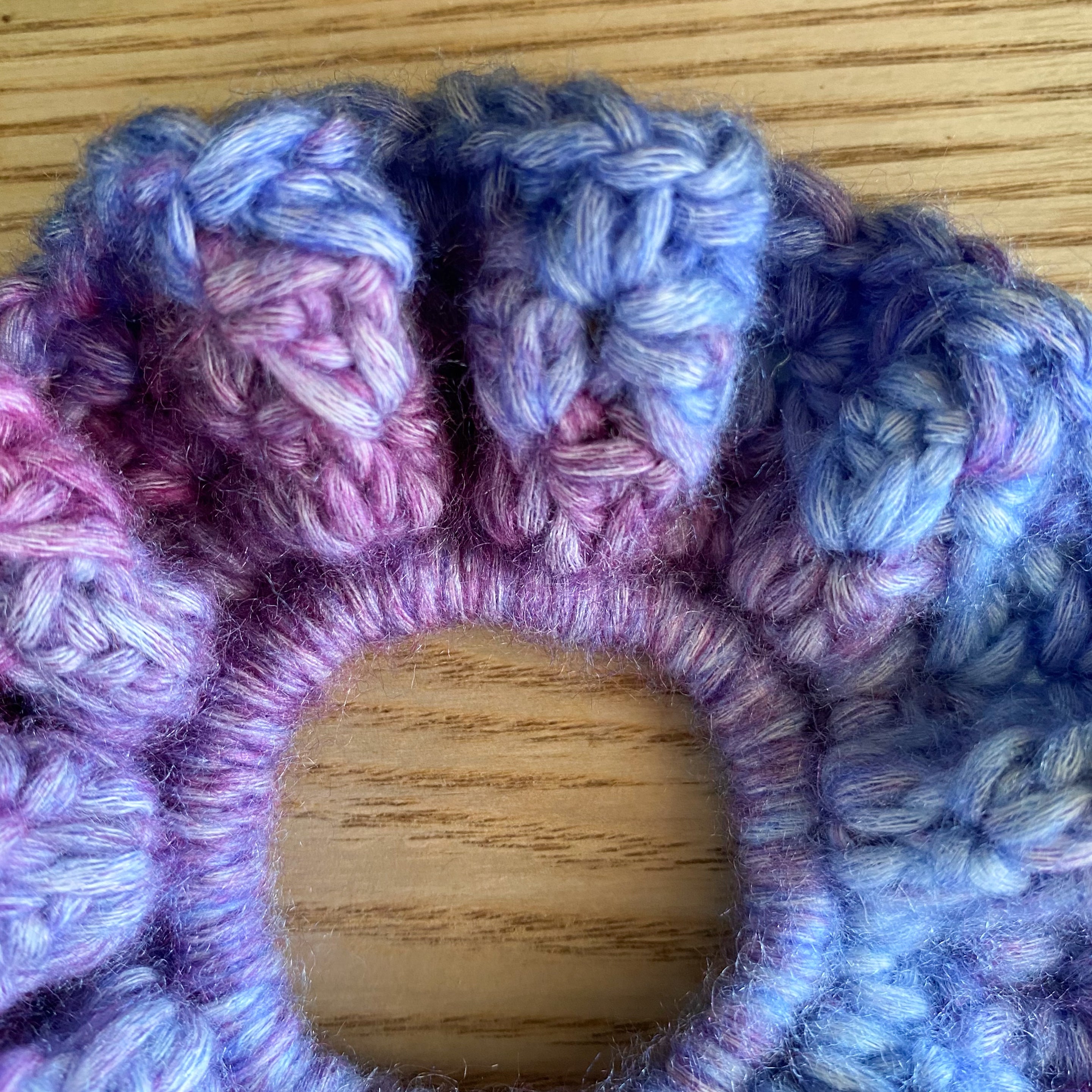 Crochet Scrunchies Bright and Colourful