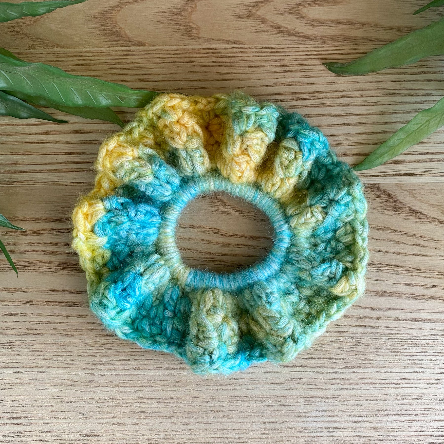 Crochet Scrunchies Bright and Colourful