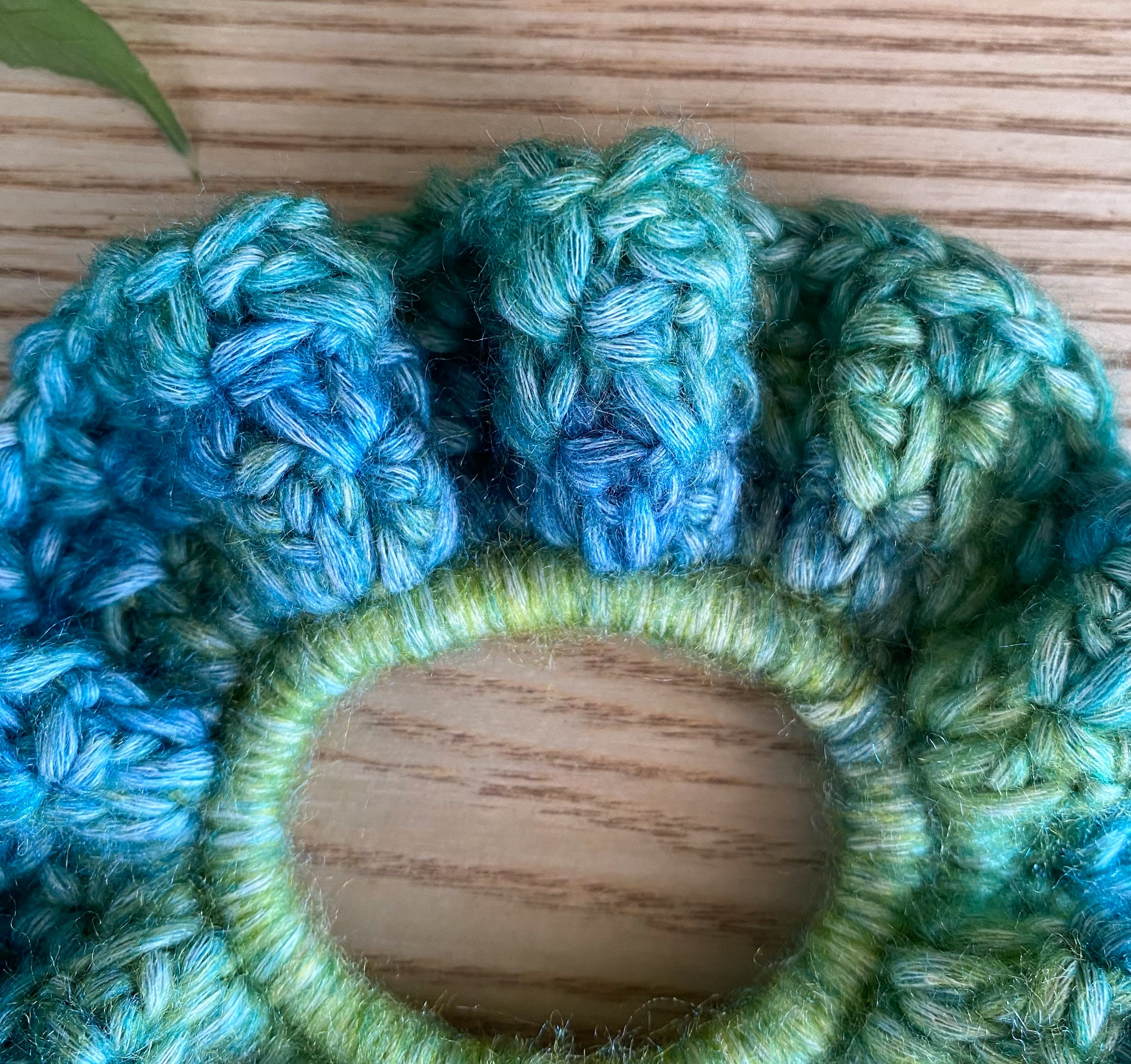 Crochet Scrunchies Bright and Colourful