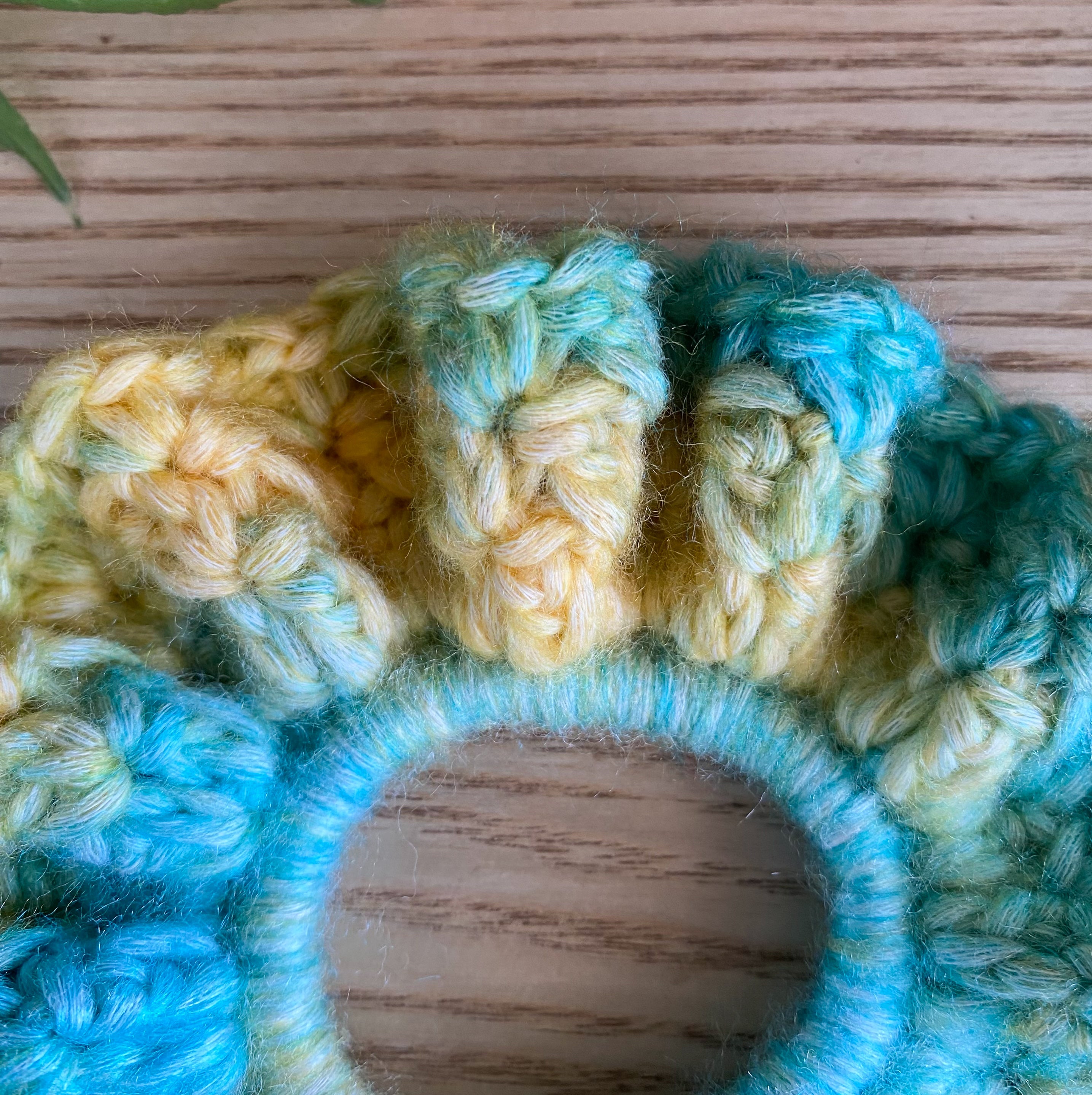 Crochet Scrunchies Bright and Colourful
