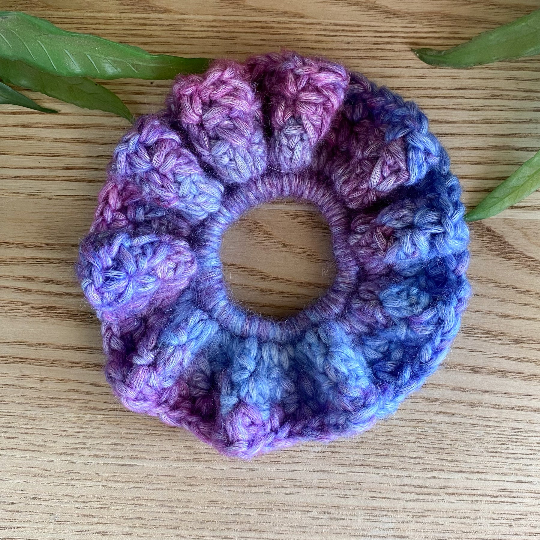 Crochet Scrunchies Bright and Colourful