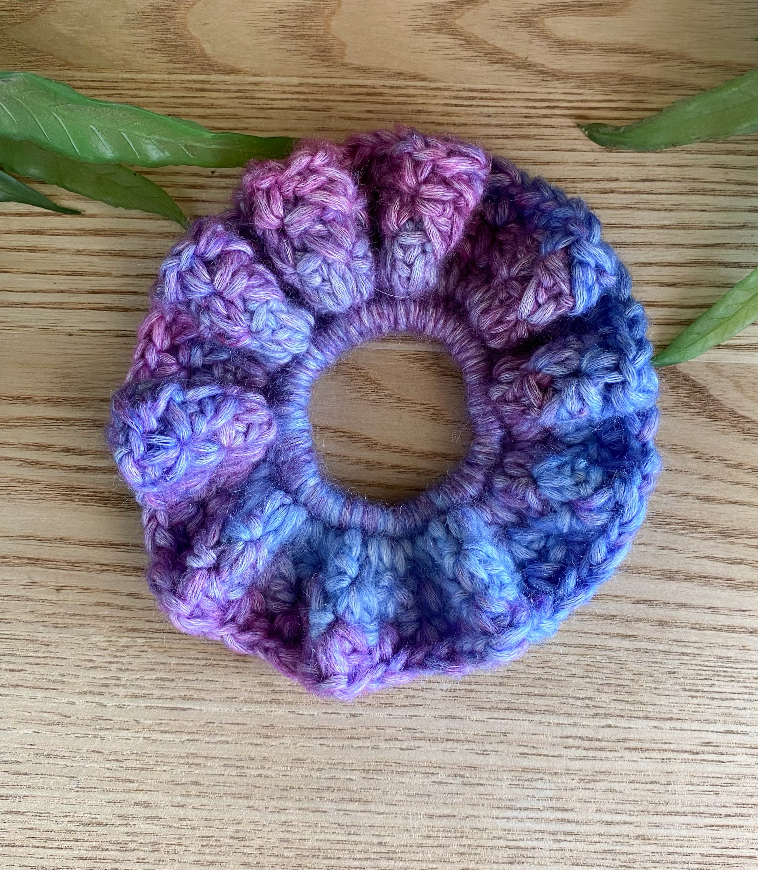 Crochet Scrunchies Bright and Colourful