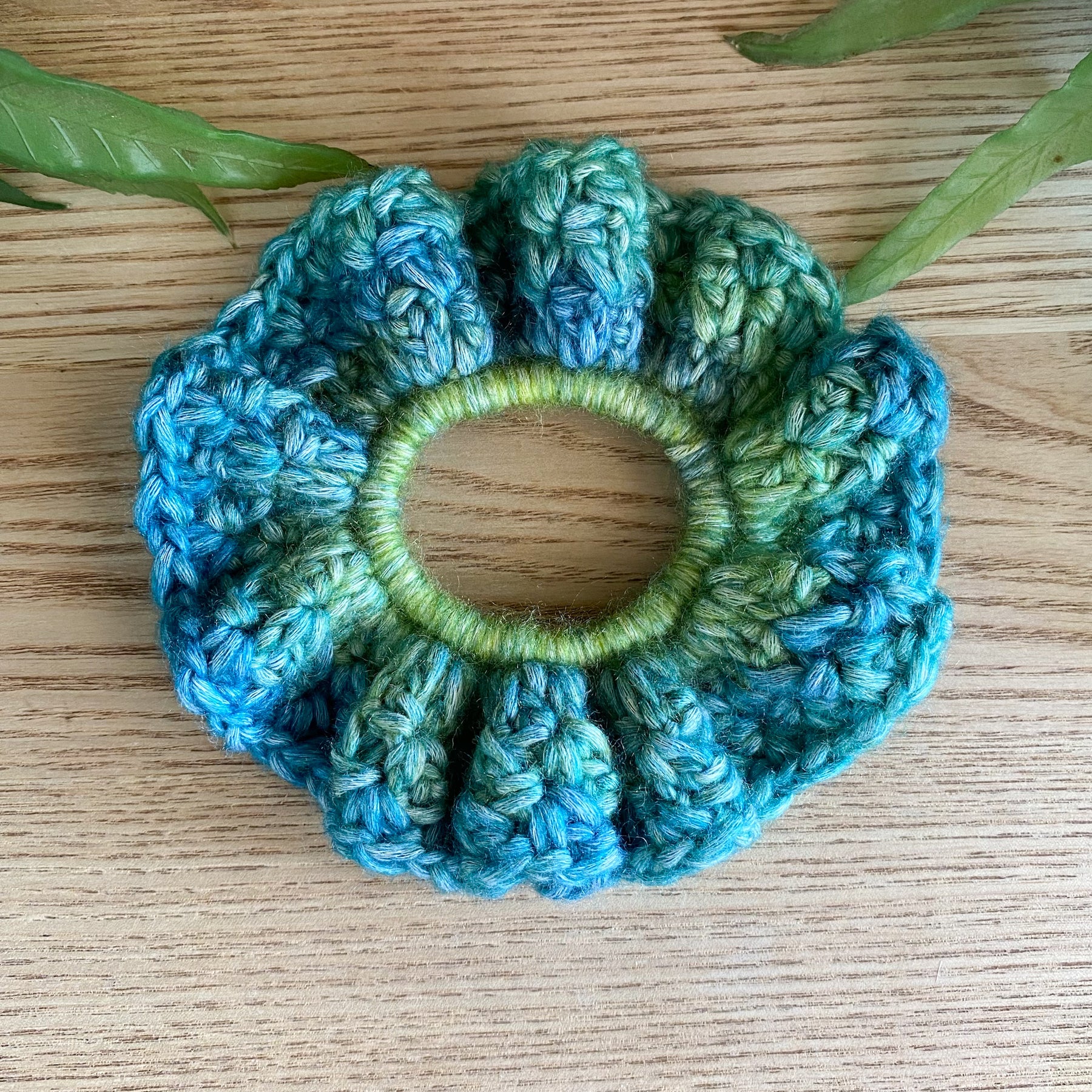 Crochet Scrunchies Bright and Colourful