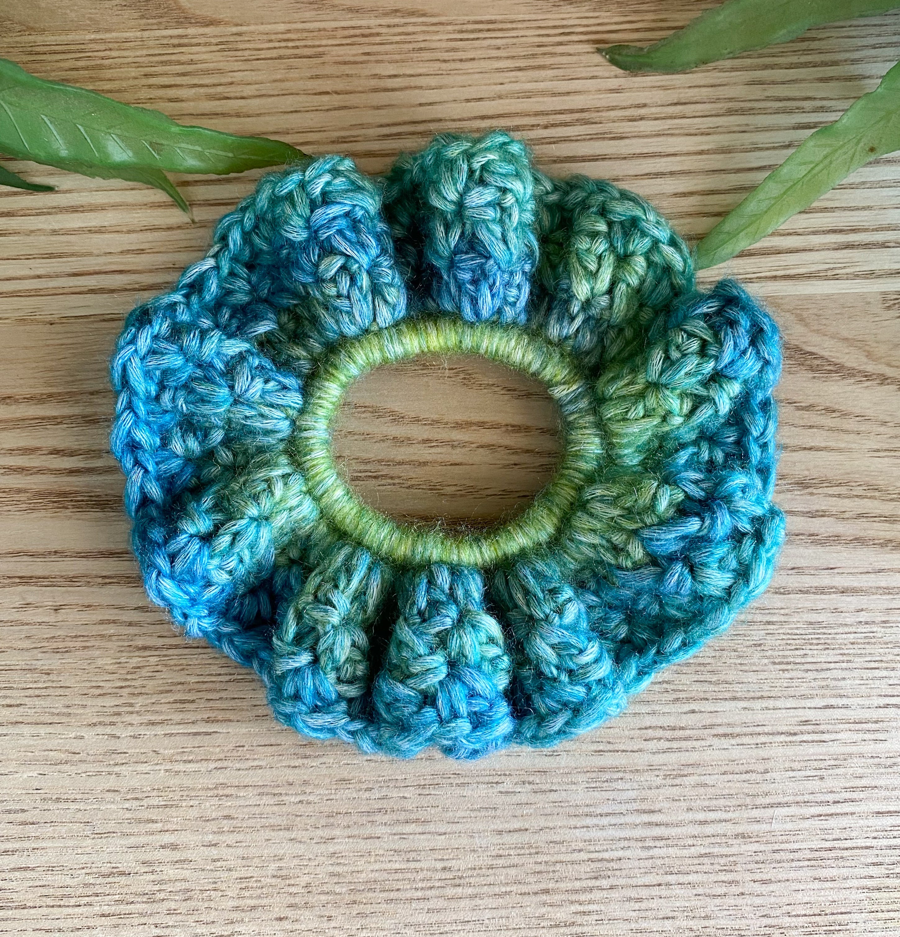 Crochet Scrunchies Bright and Colourful