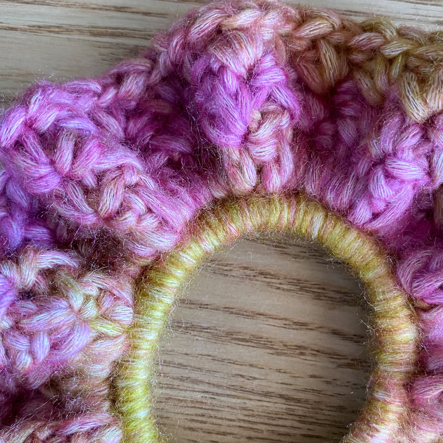 Crochet Scrunchies Bright and Colourful
