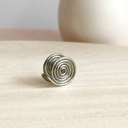 Simply spiral ear cuff stainless steel