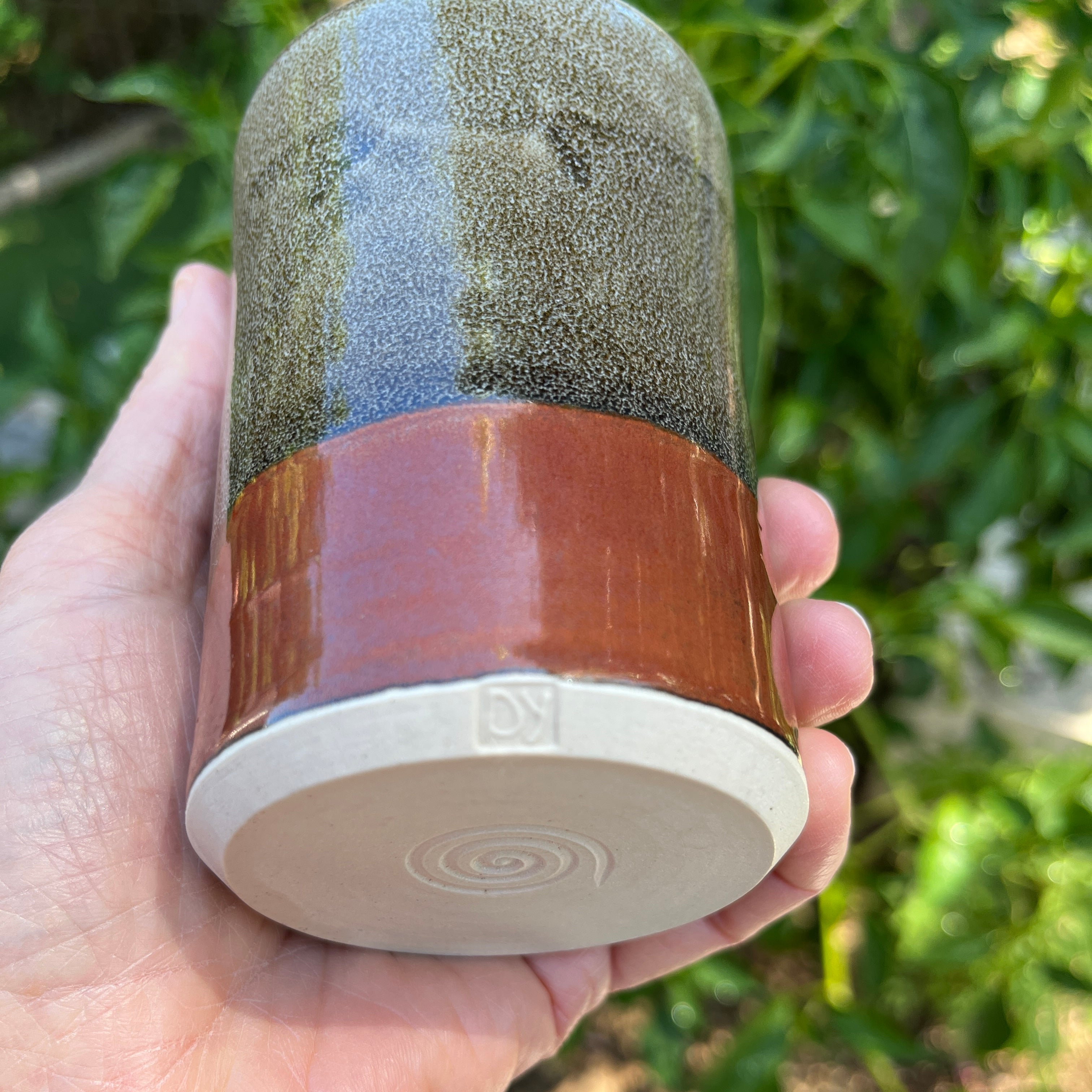 Handmade Ceramic Pourer - Rustic Earthy