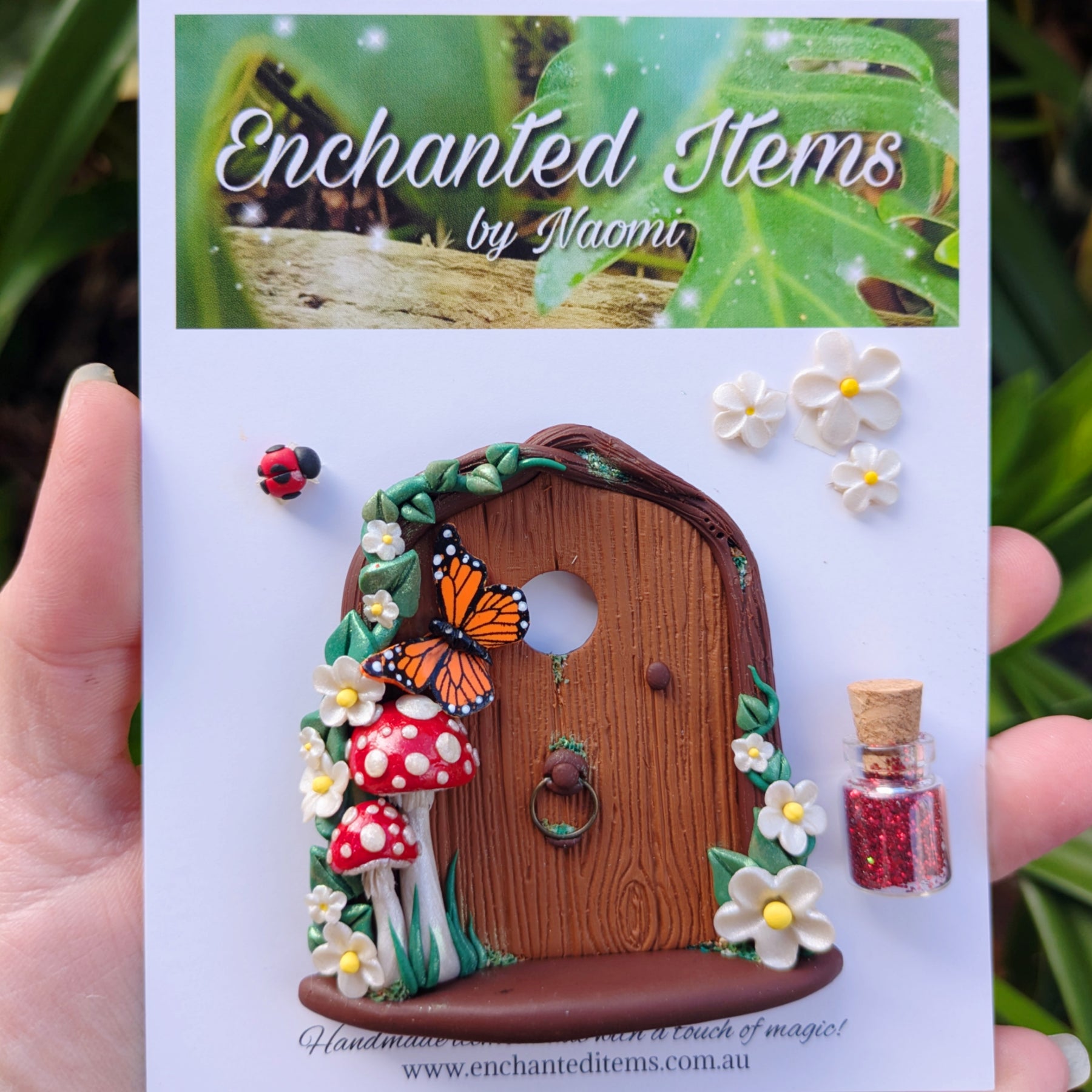 Mini Woodland Fairy Doors – Butterflies and Caterpillar Collection