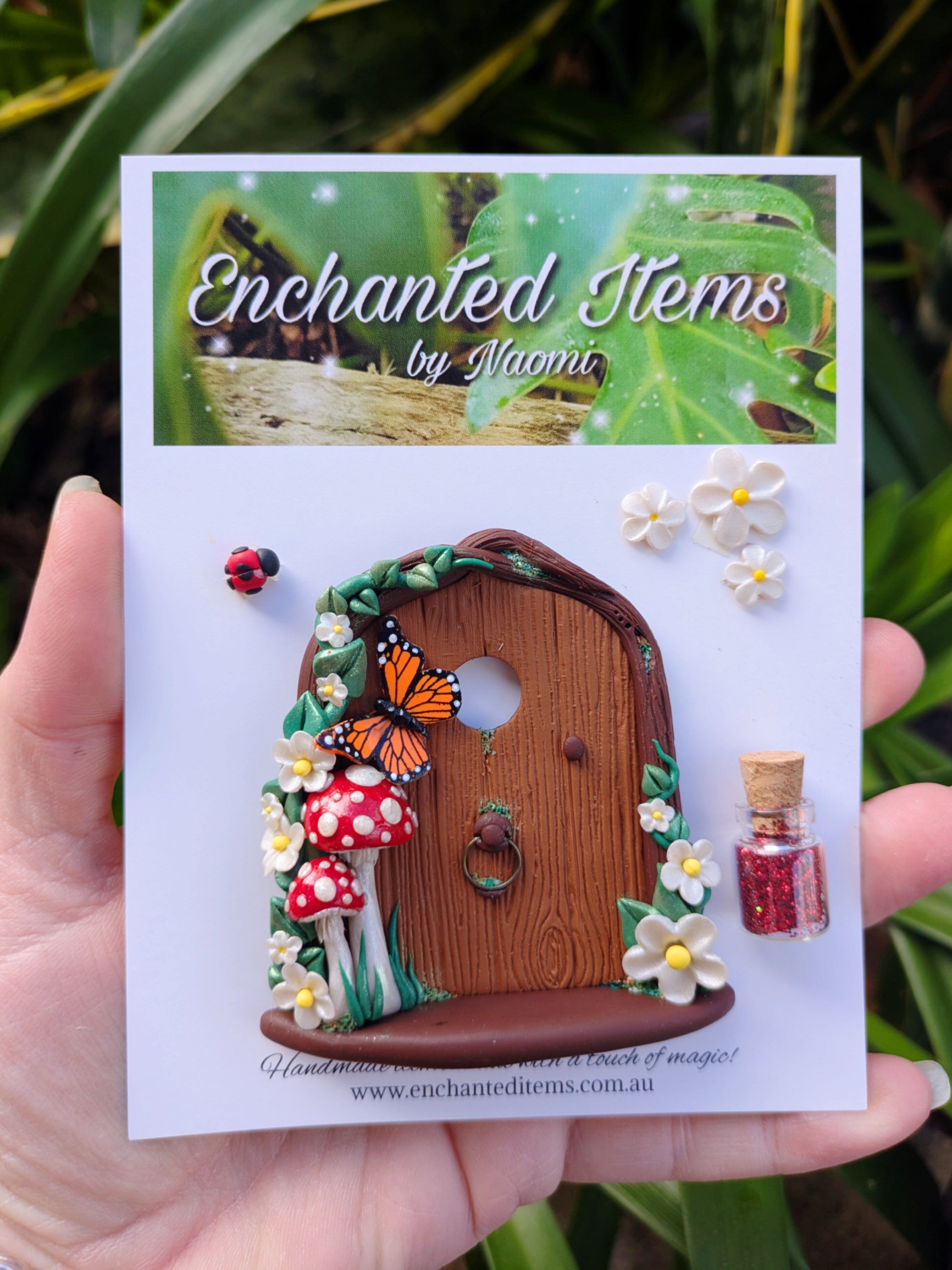 Mini Woodland Fairy Doors – Butterflies and Caterpillar Collection