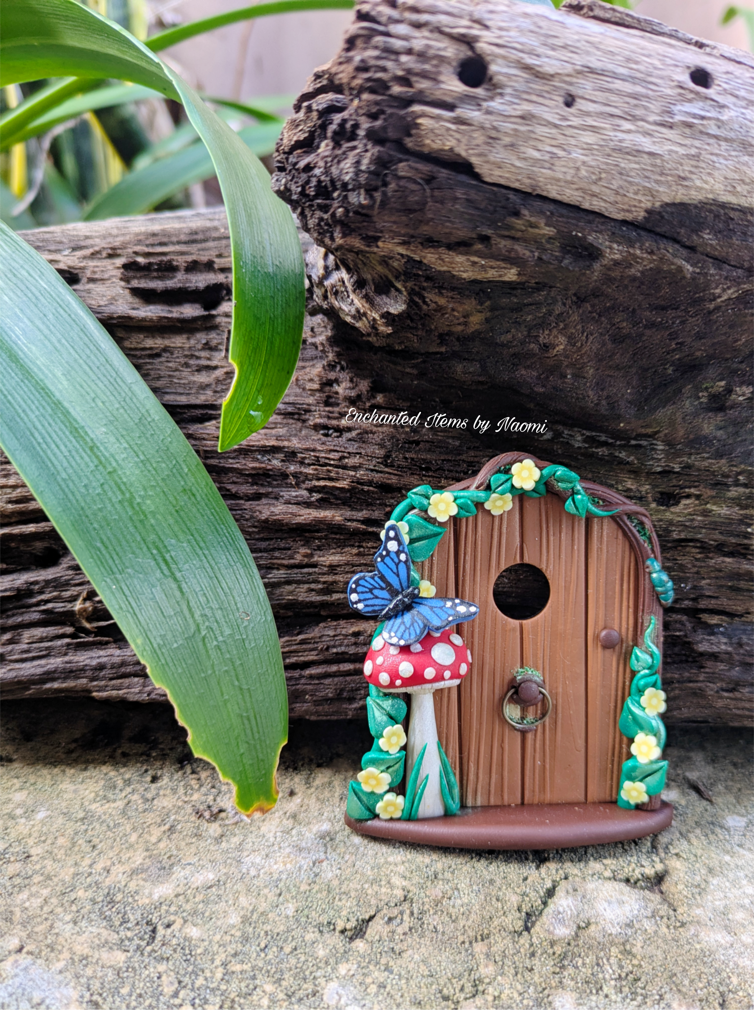 Mini Woodland Fairy Doors – Butterflies and Caterpillar Collection