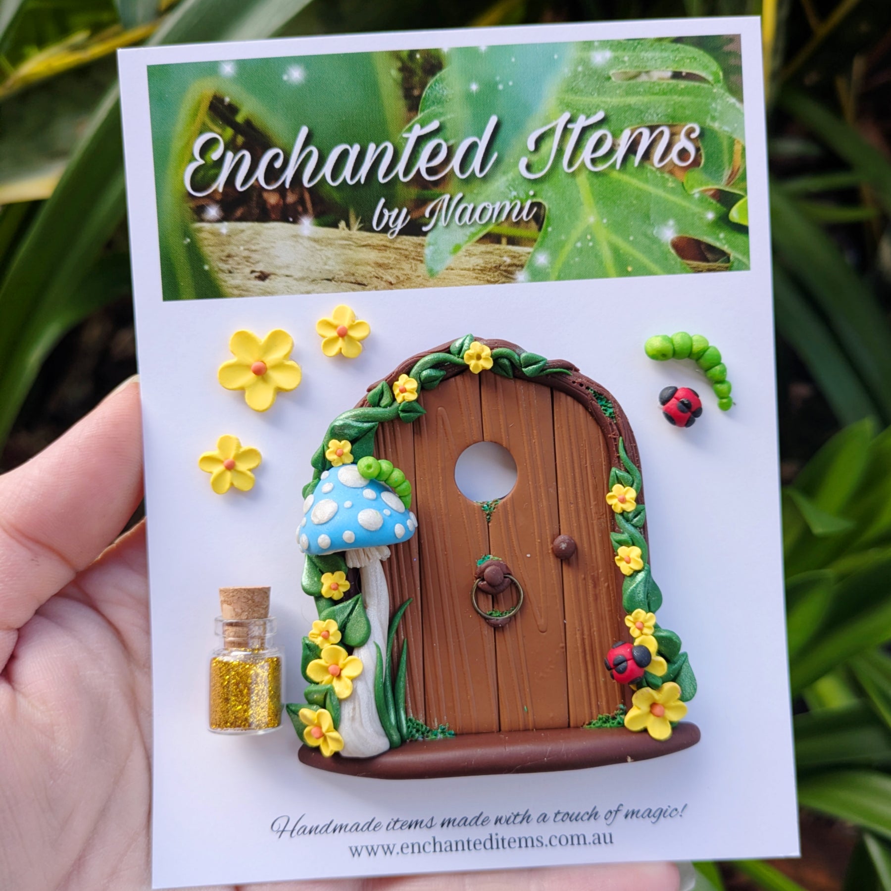 Mini Woodland Fairy Doors – Butterflies and Caterpillar Collection