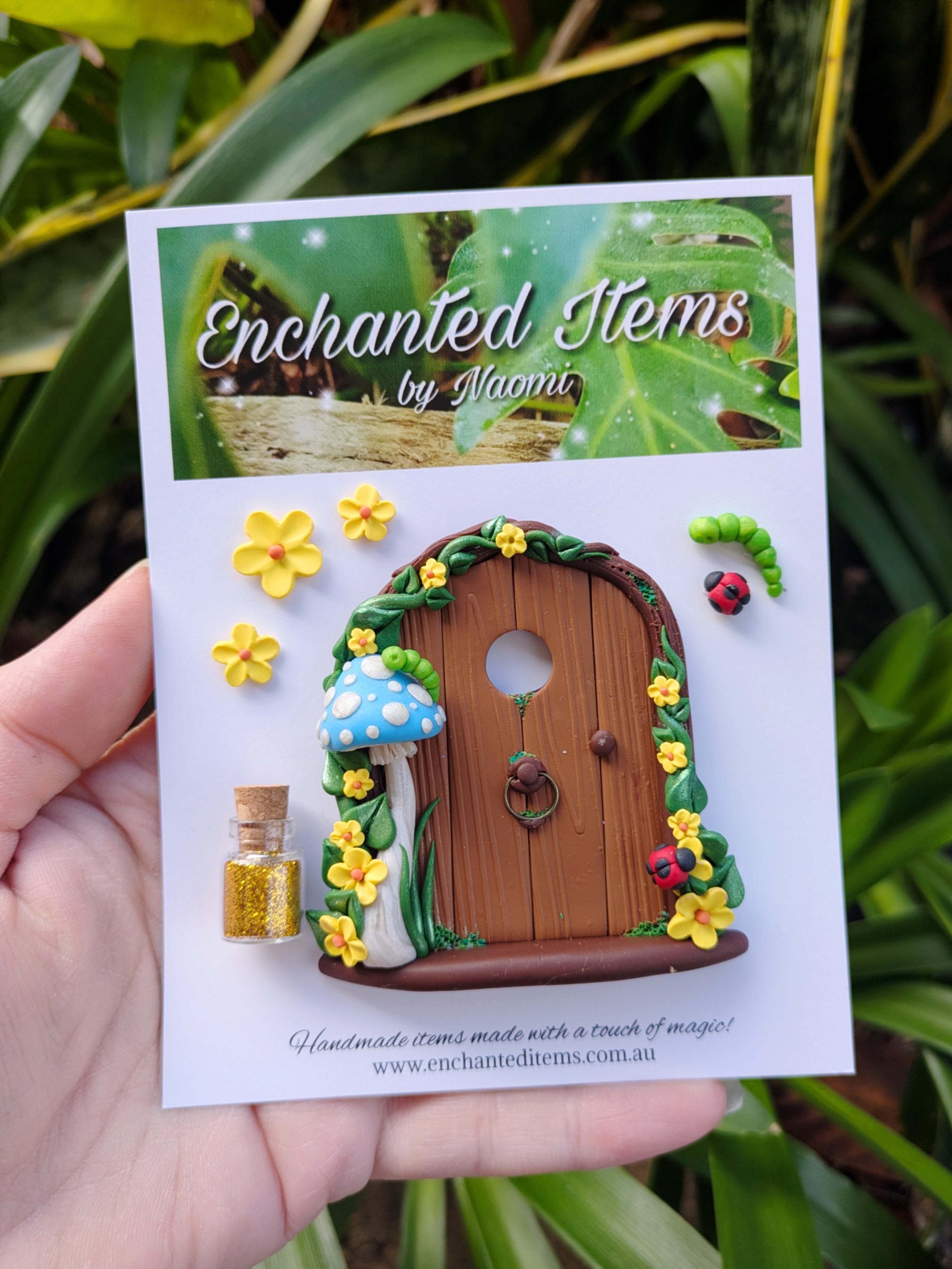 Mini Woodland Fairy Doors – Butterflies and Caterpillar Collection
