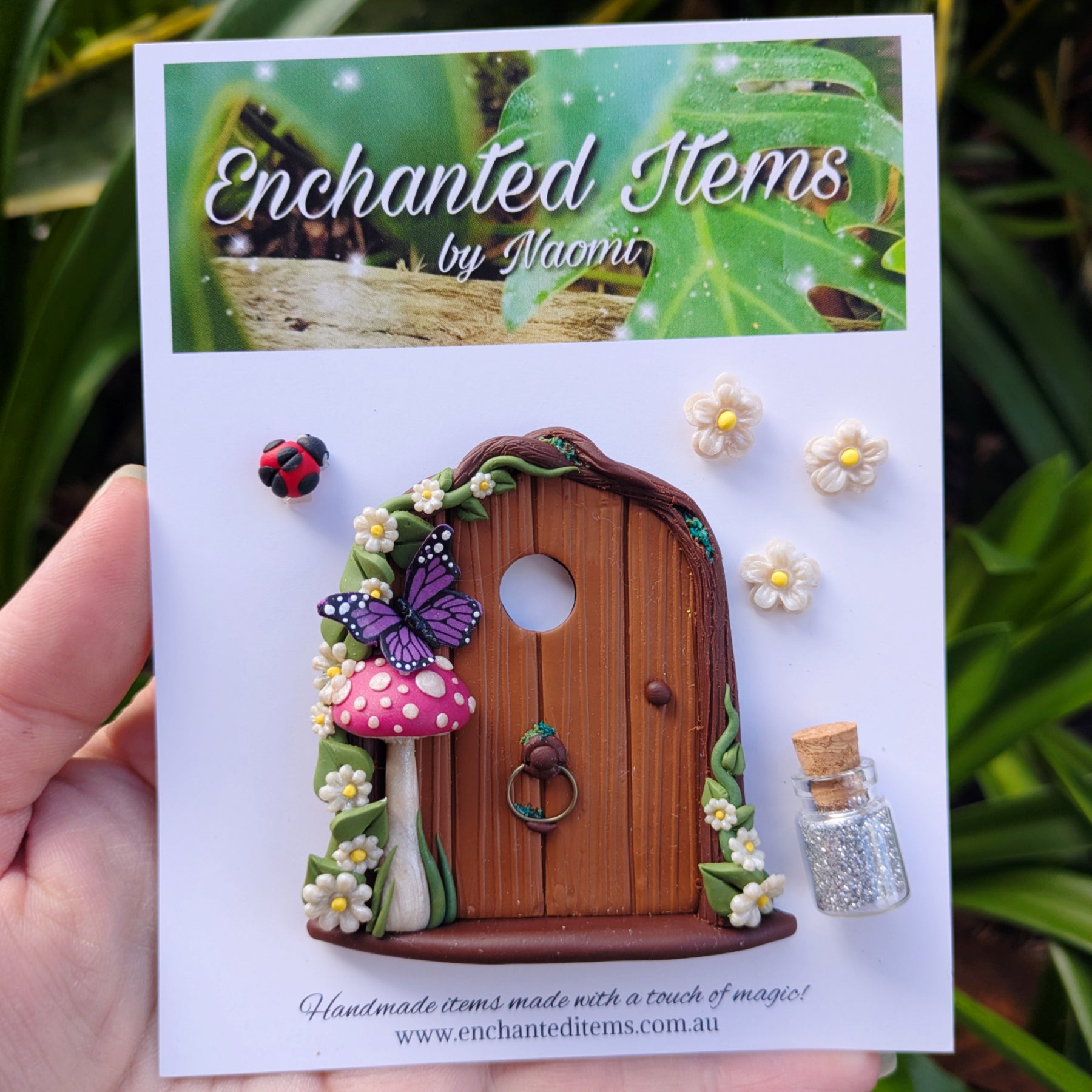 Mini Woodland Fairy Doors – Butterflies and Caterpillar Collection