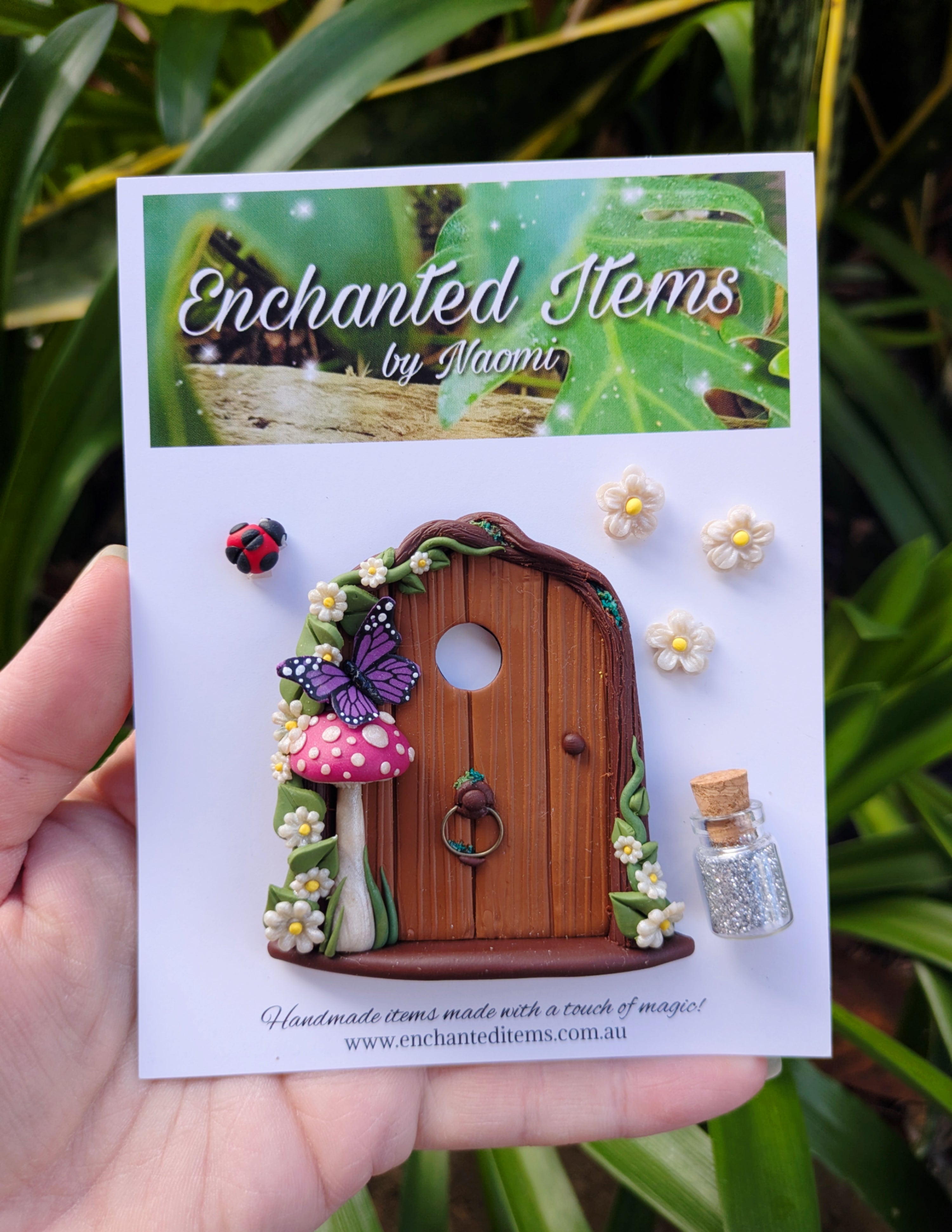 Mini Woodland Fairy Doors – Butterflies and Caterpillar Collection