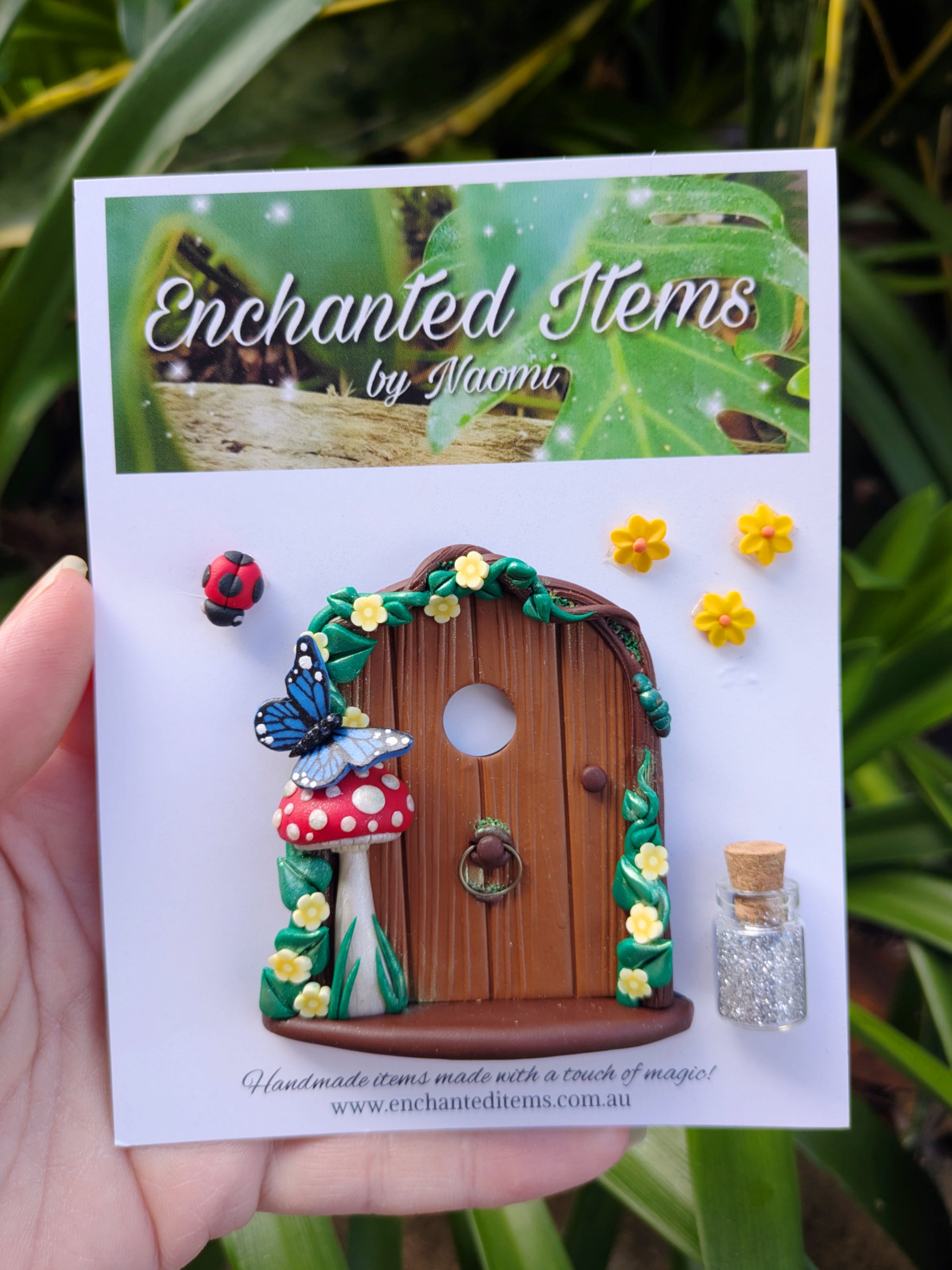 Mini Woodland Fairy Doors – Butterflies and Caterpillar Collection