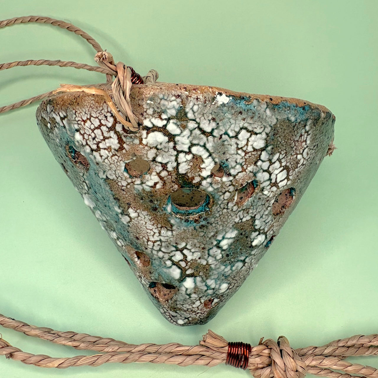 Ceramic hanging large cone orchid pot