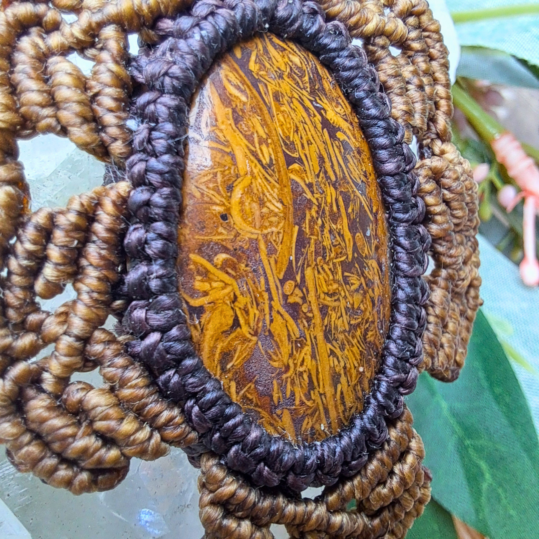 Maryum Jasper Micro Macramé Necklace