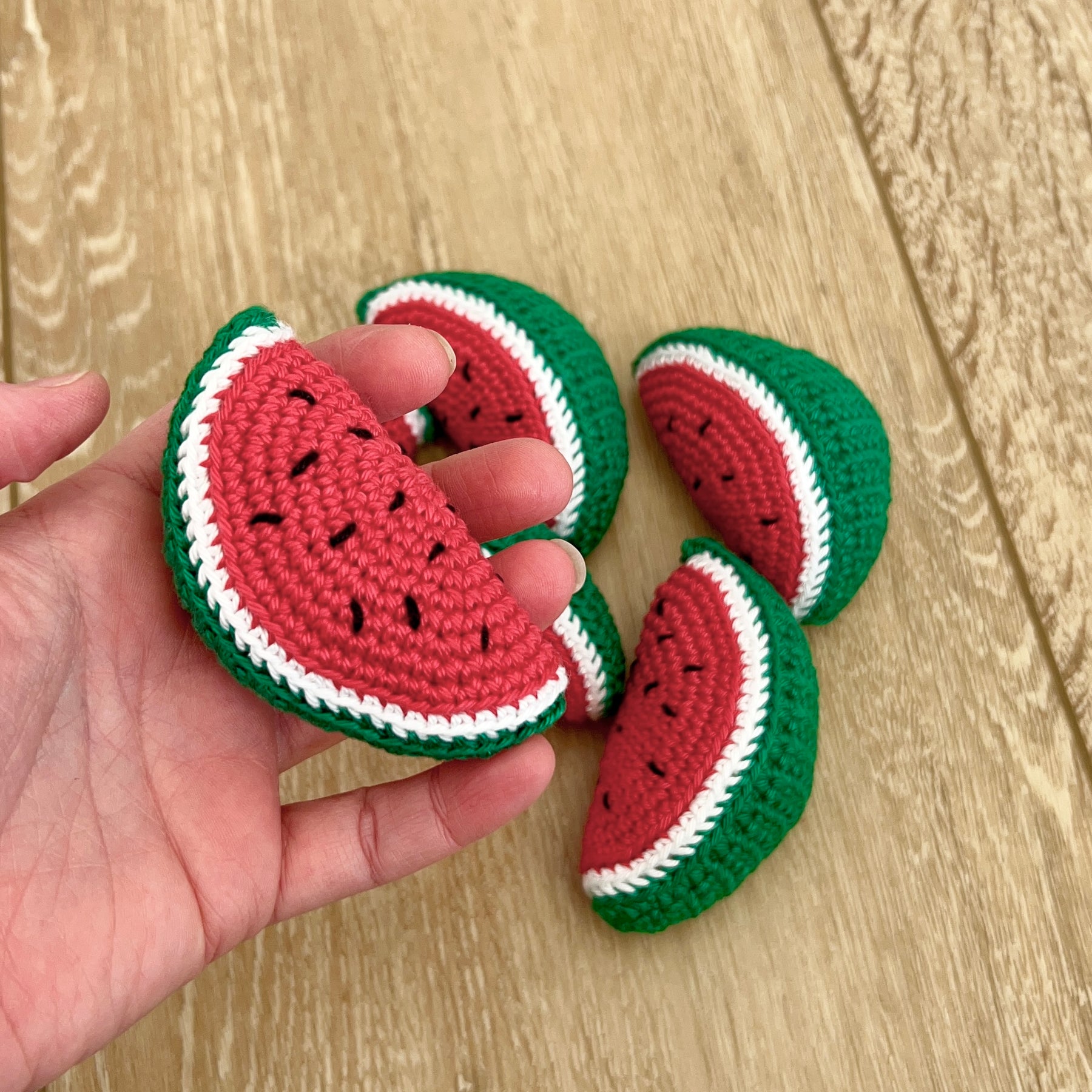 Crochet |  Peelable Mini Watermelon | Made to Order