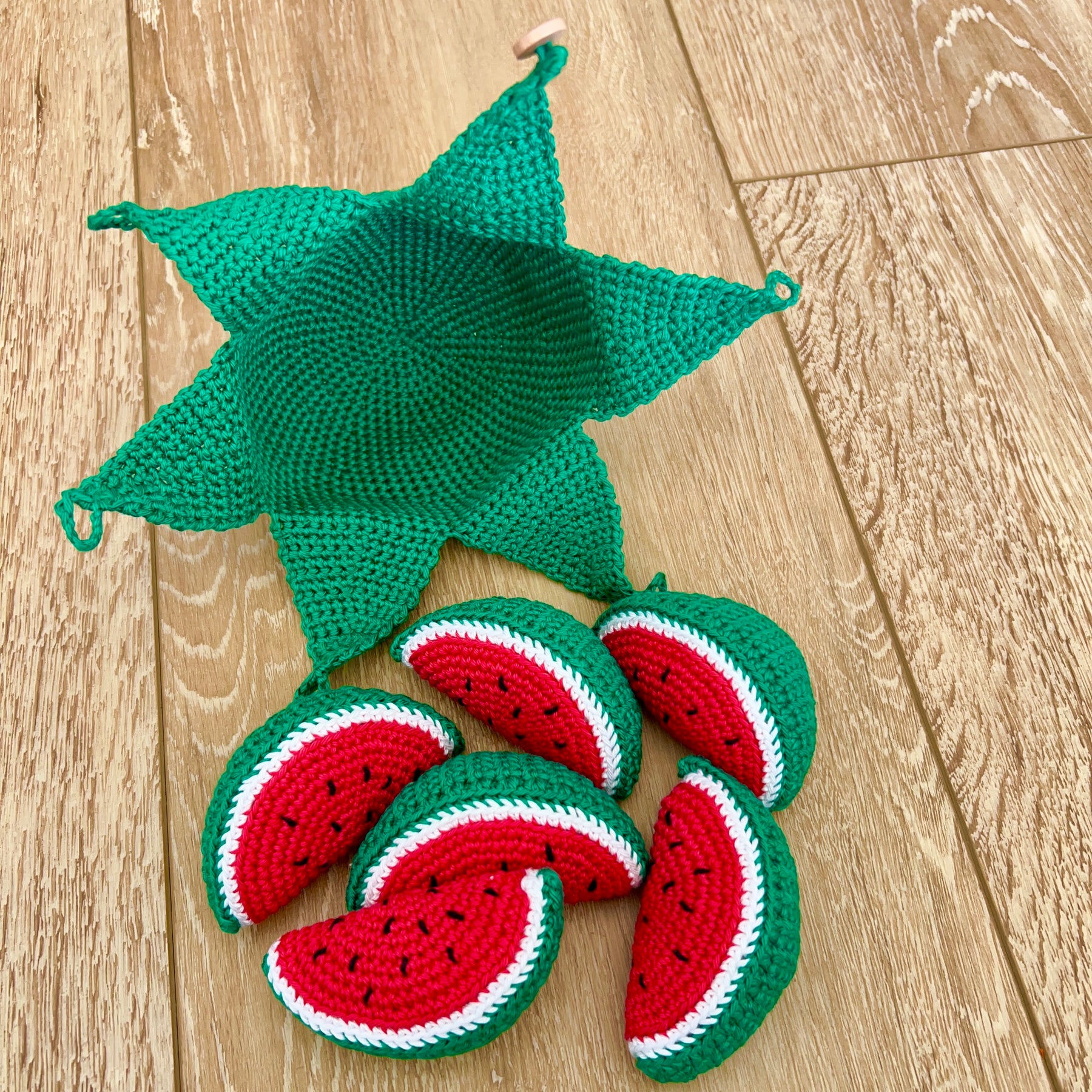 Crochet |  Peelable Mini Watermelon | Made to Order