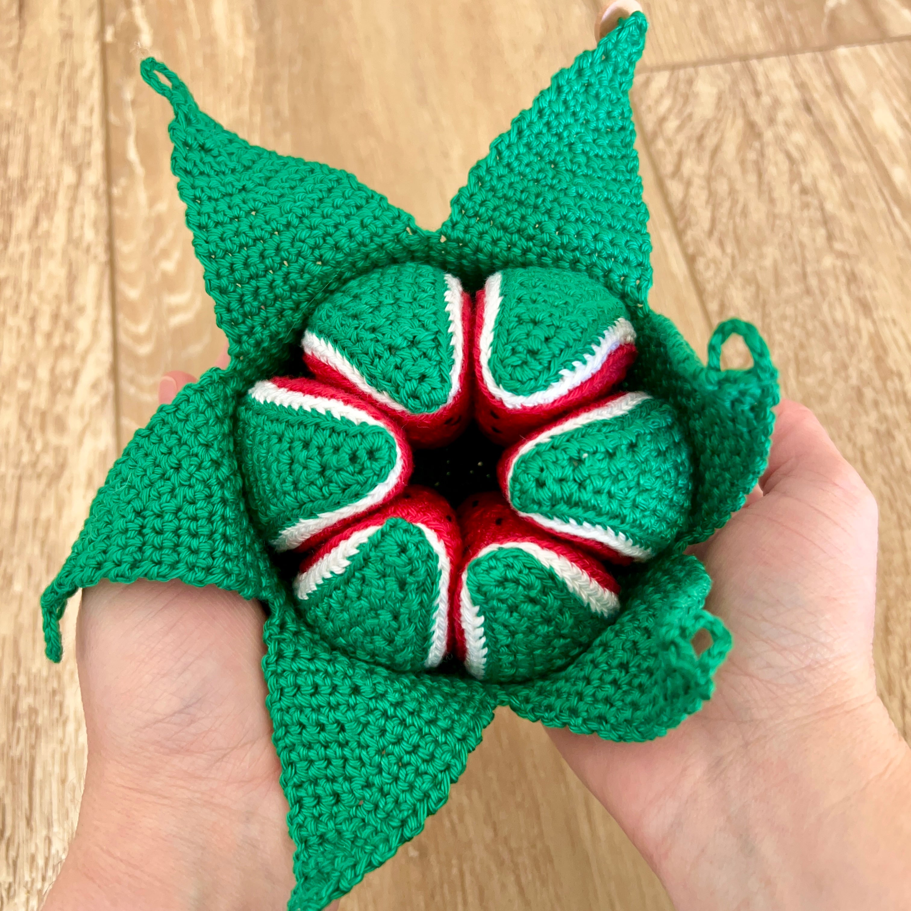 Crochet |  Peelable Mini Watermelon | Made to Order