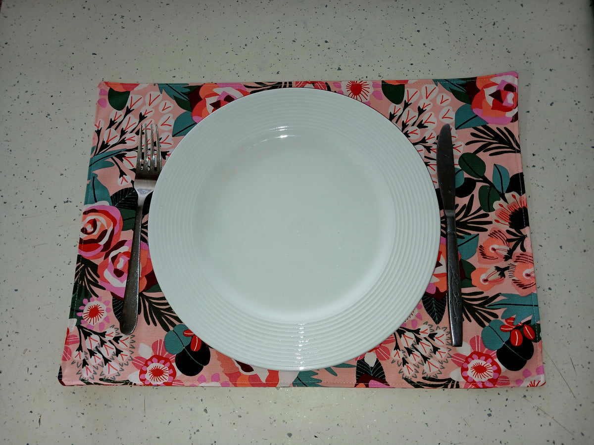 Reversible Placemats - One Design - Jocelyn Proust - Set of 4 - Handmade
