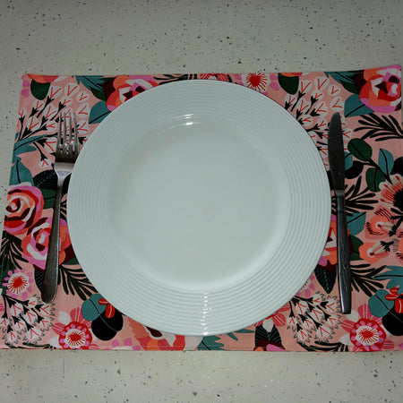 Reversible Placemats - One Design - Jocelyn Proust - Set of 4 - Handmade