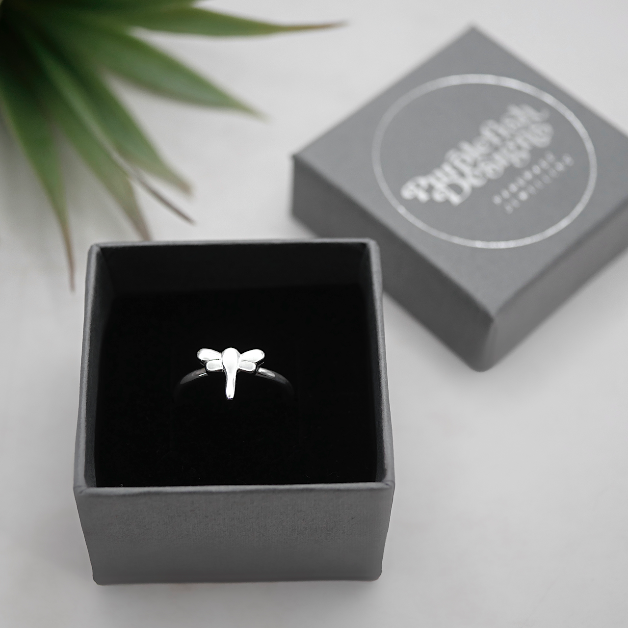 Dragonfly Ring - Handmade Sterling Silver Ring