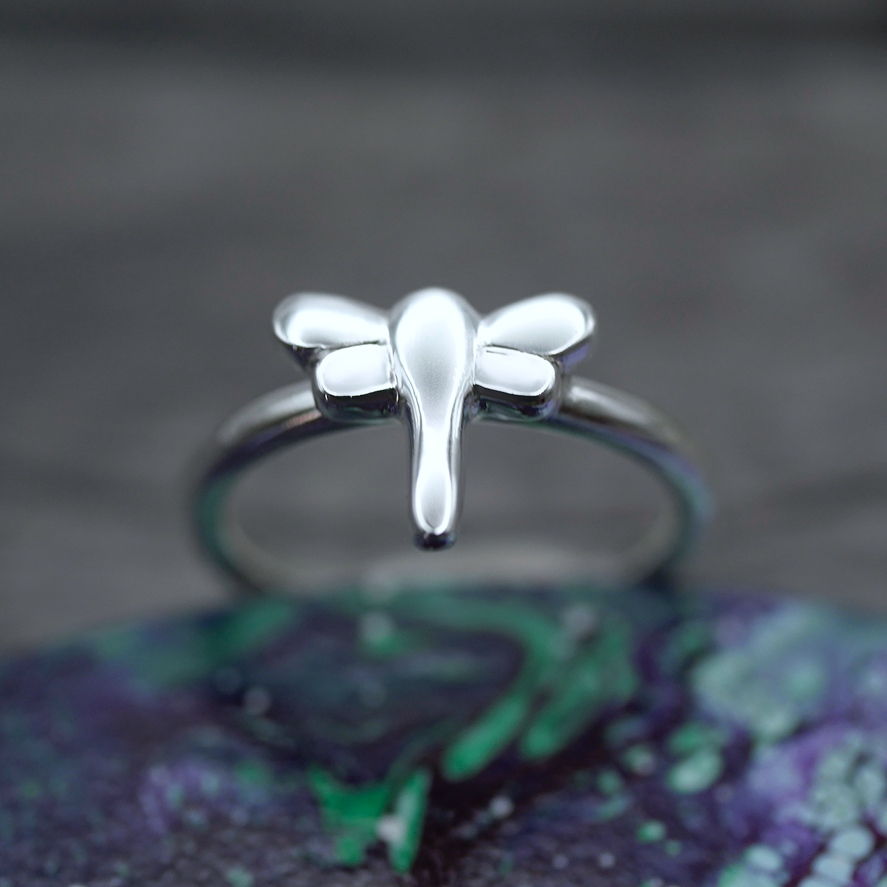 Dragonfly Ring - Handmade Sterling Silver Ring