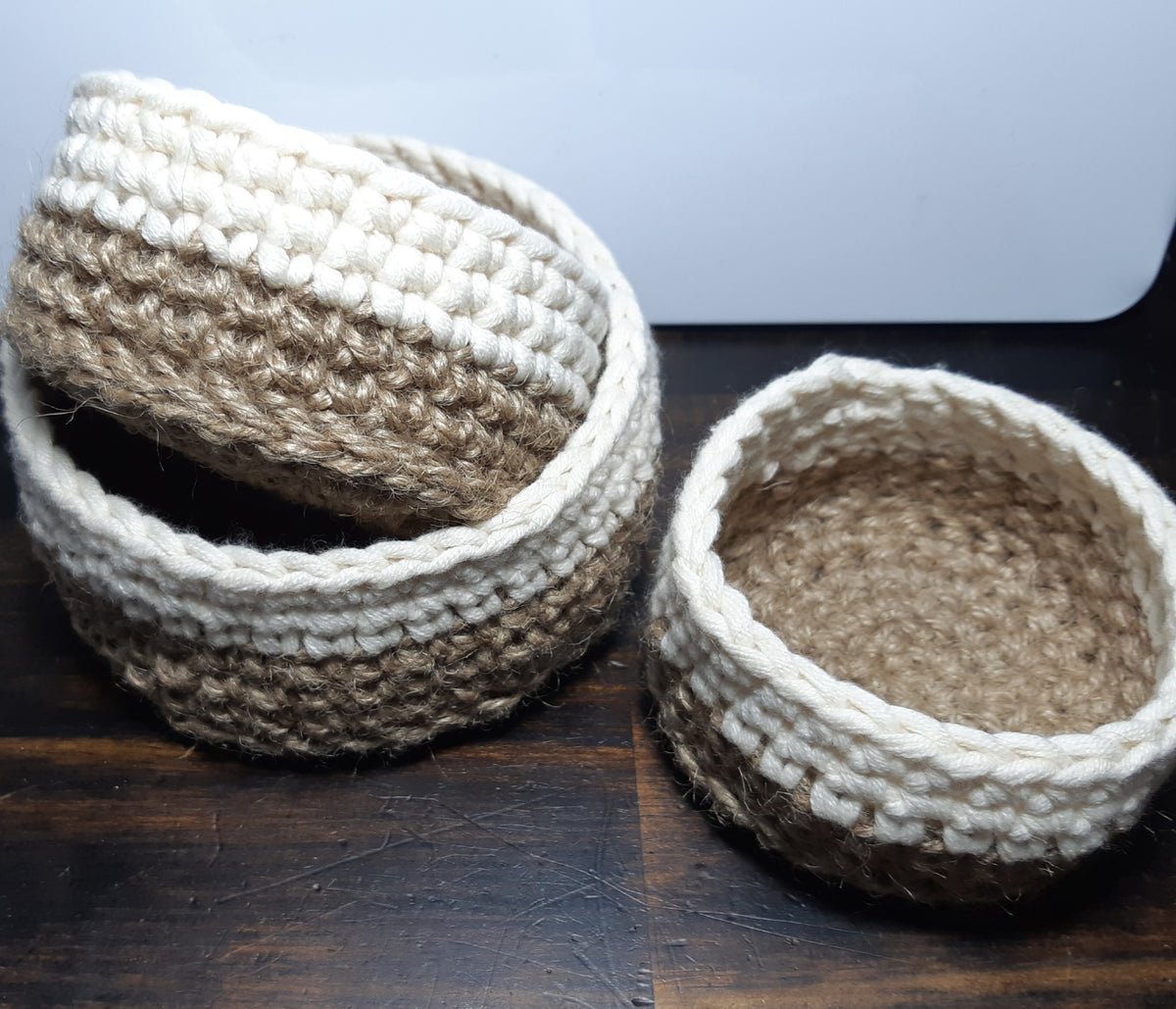 Crochet Basket Set (3)