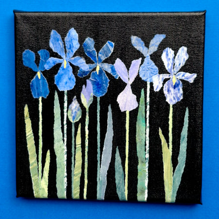 ORIGINAL ARTWORK - Iris Surprise - 20cm x 20cm