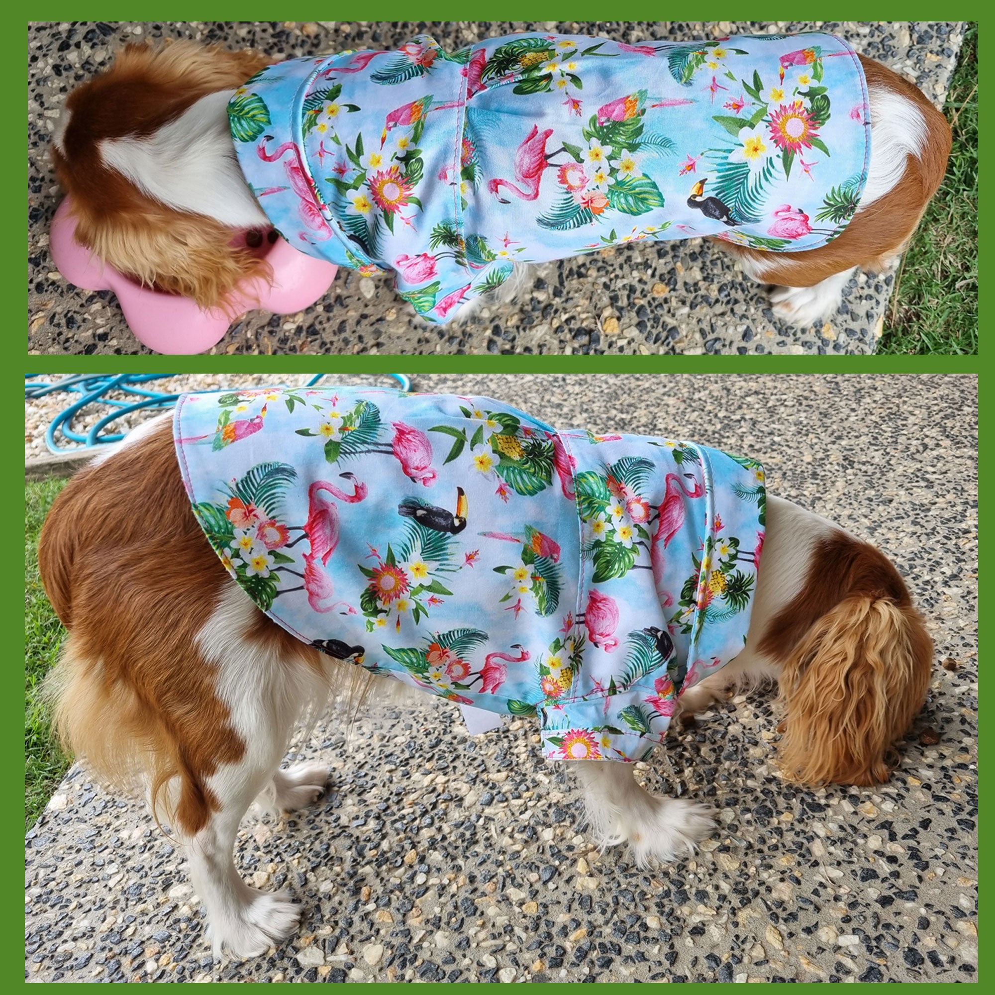 Dog Shirt Coat Jacket up to 20kg Flannelette, Hawaiian