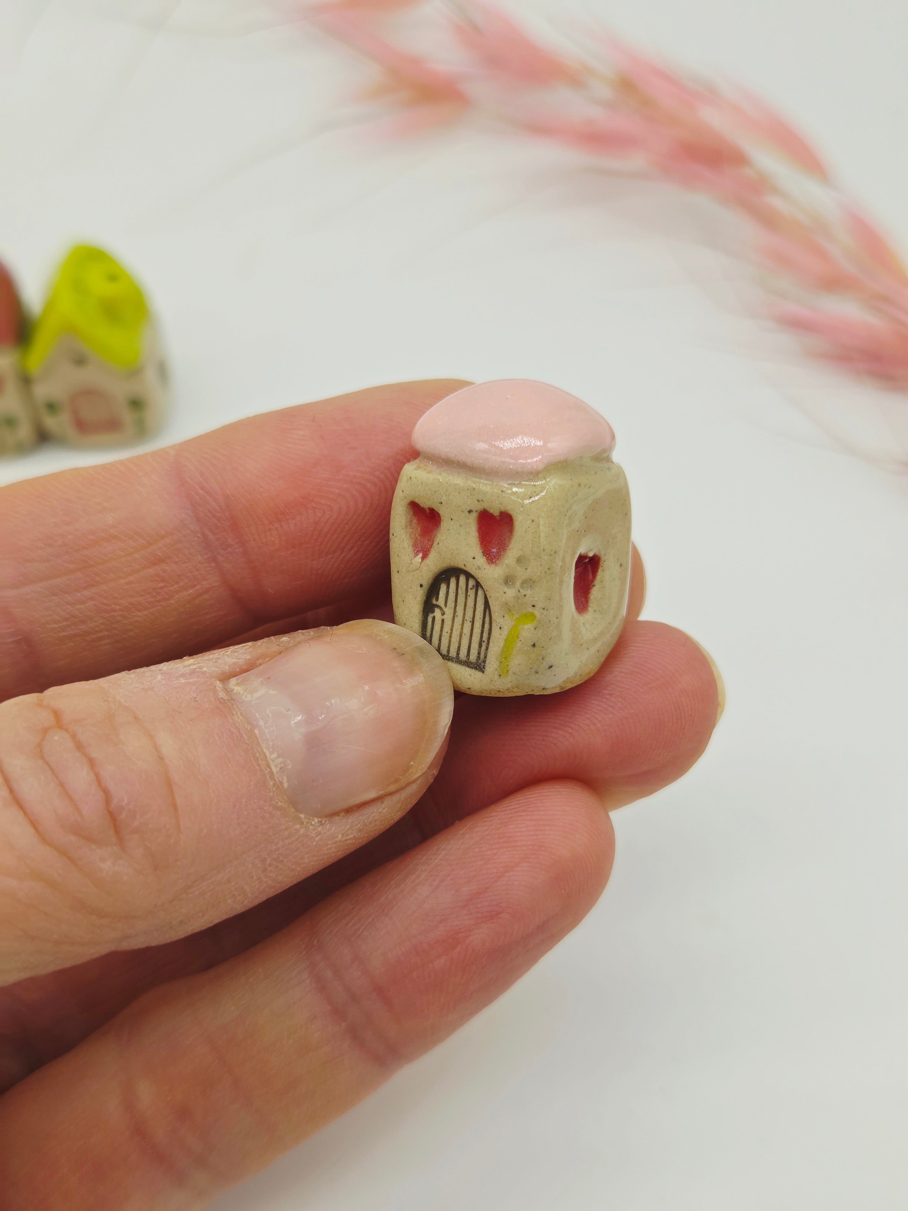 Tiny Ceramic Village -  Clover Cottages