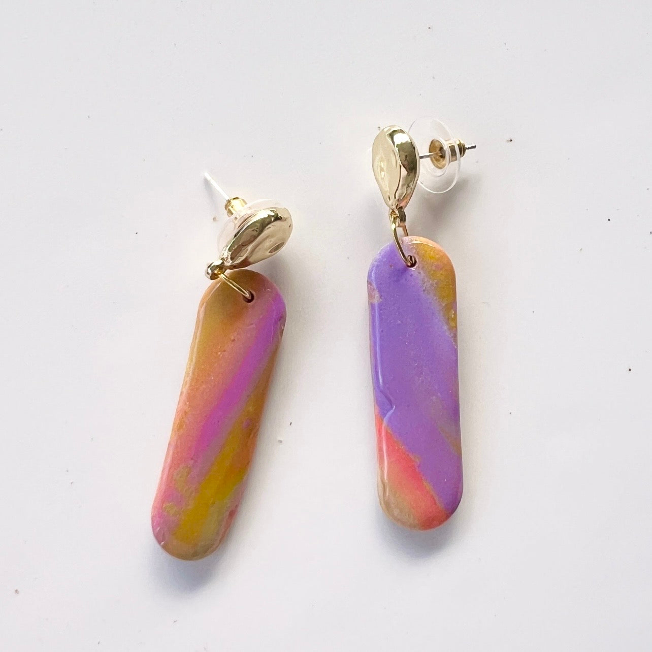 Earrings ~Dangles~Lilac ~Pearlescent~Resin